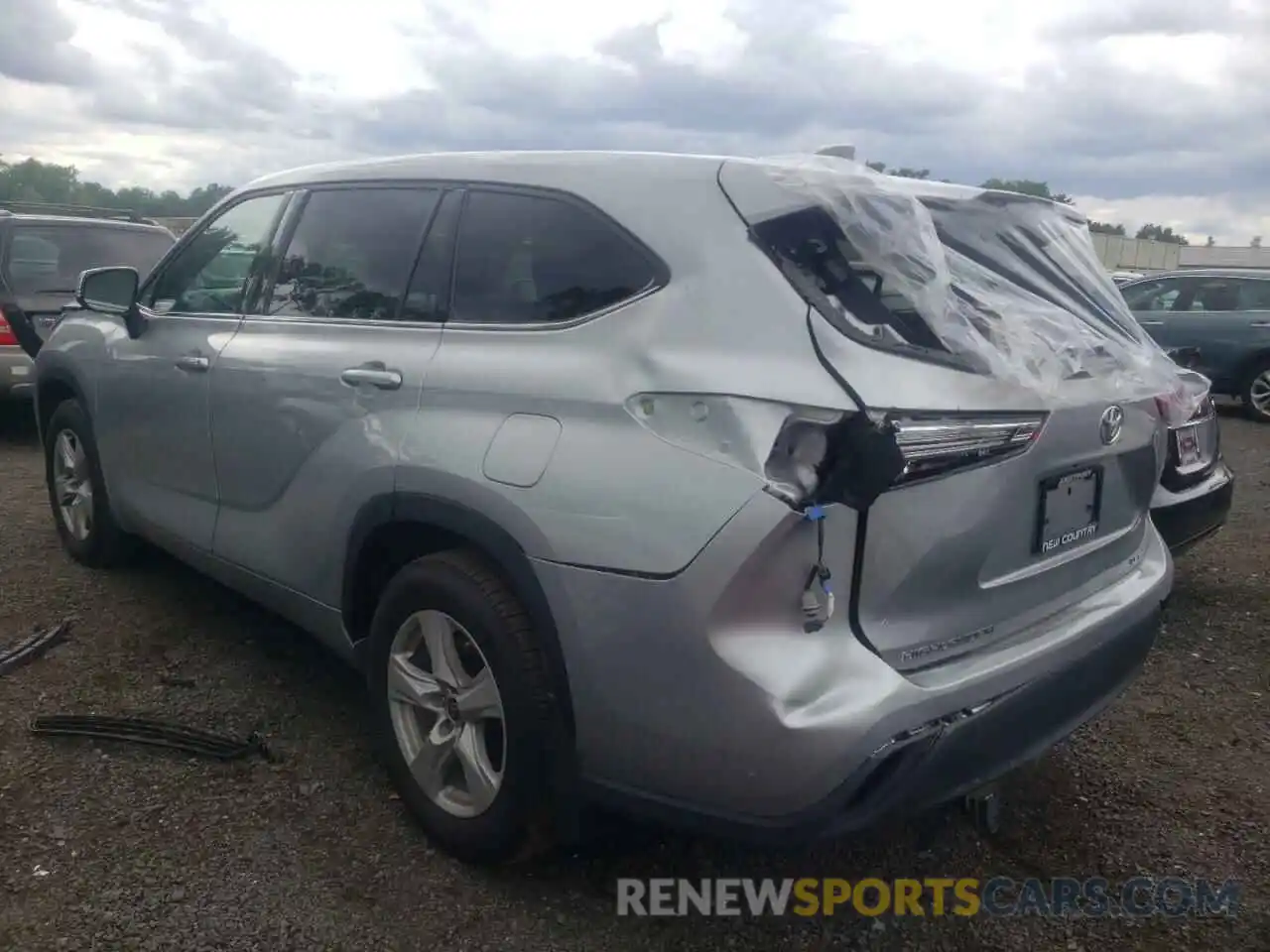 3 Photograph of a damaged car 5TDBZRBH1LS037050 TOYOTA HIGHLANDER 2020