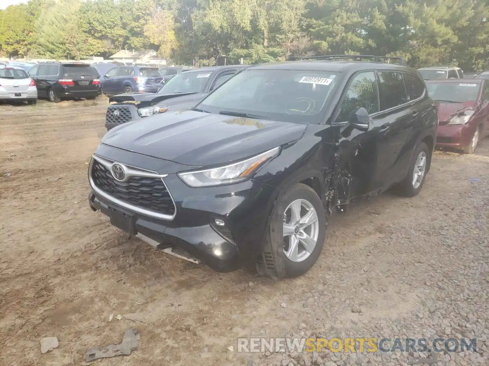 2 Photograph of a damaged car 5TDBZRBH1LS037520 TOYOTA HIGHLANDER 2020