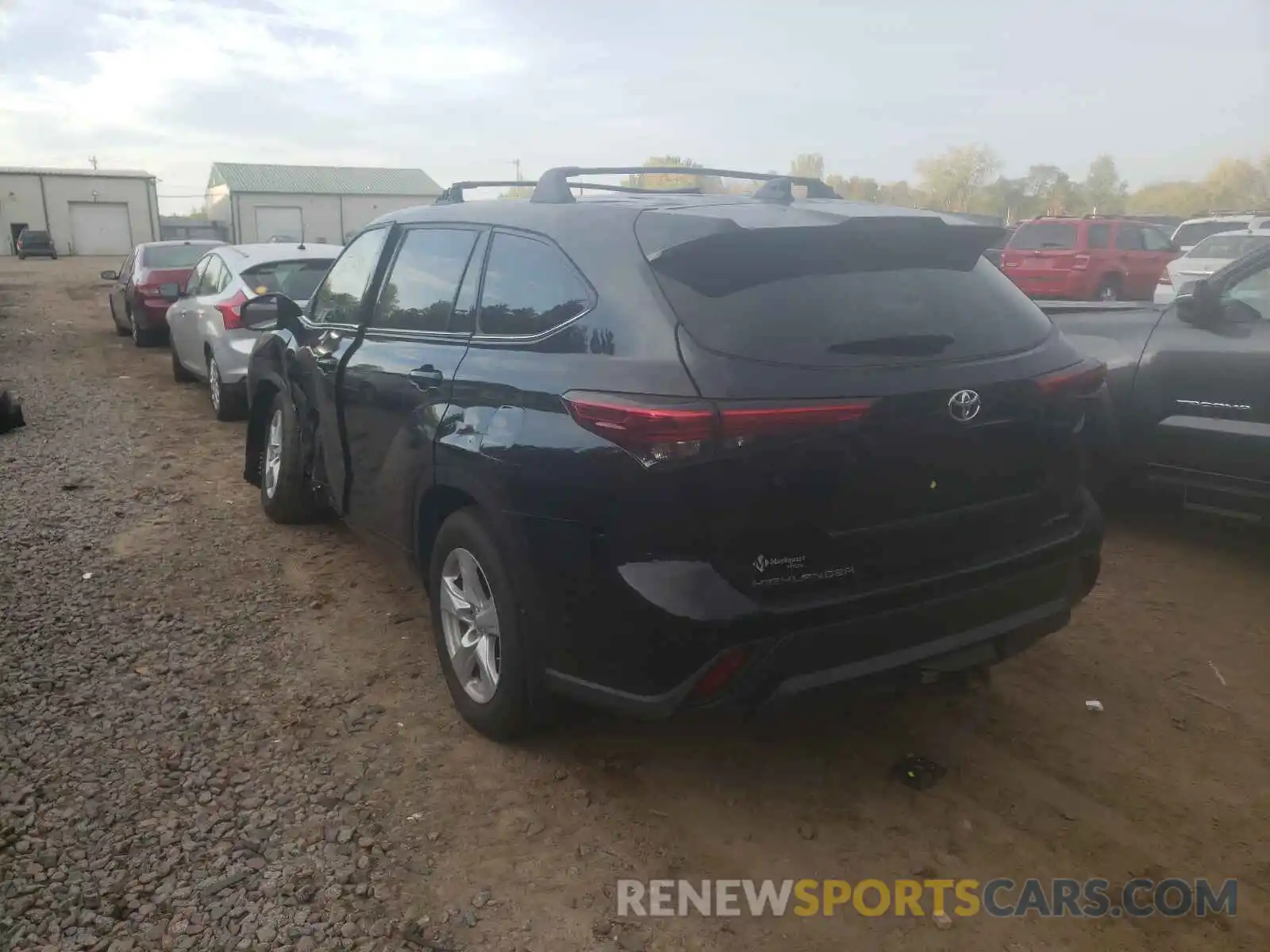 3 Photograph of a damaged car 5TDBZRBH1LS037520 TOYOTA HIGHLANDER 2020