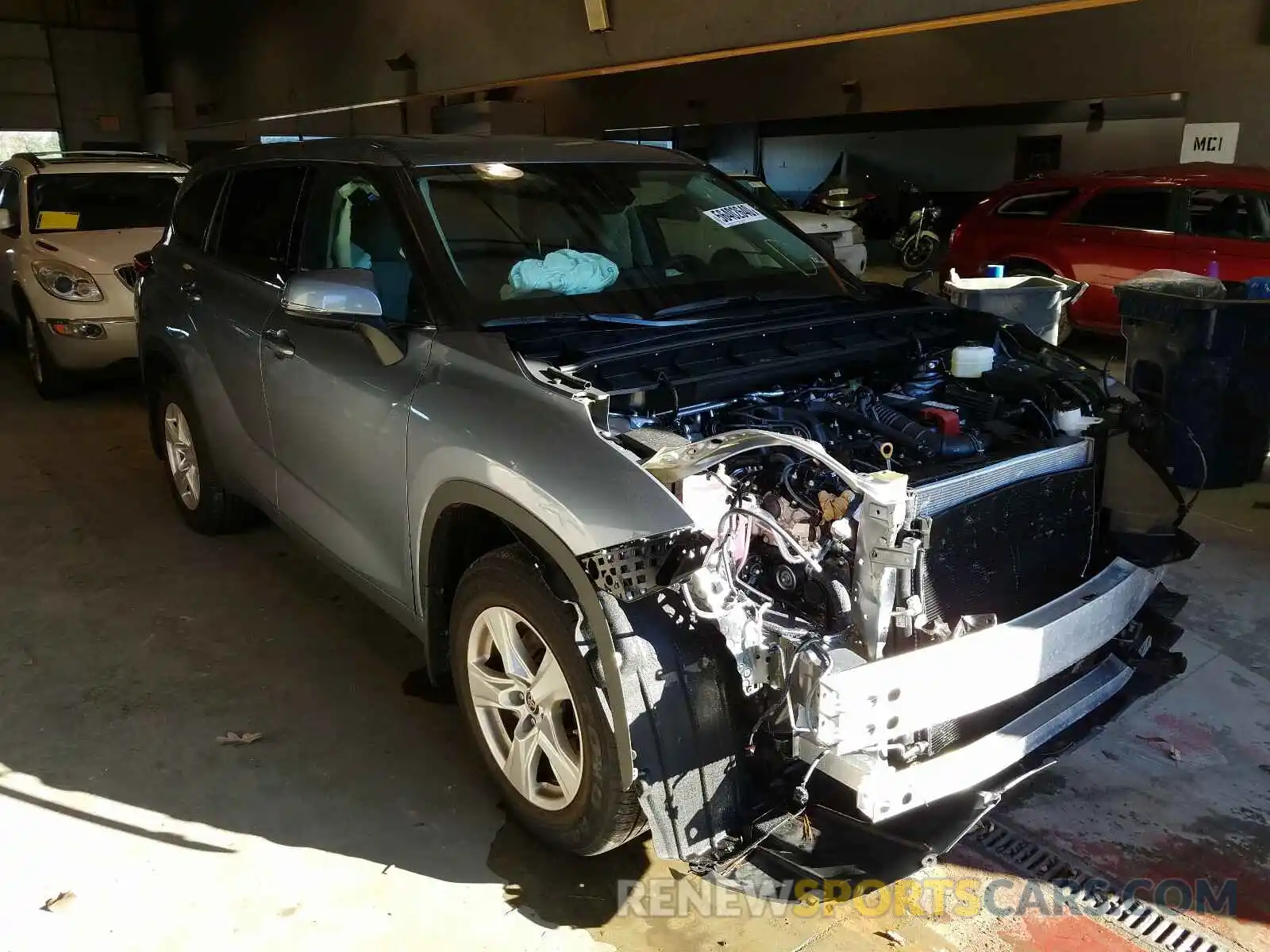 1 Photograph of a damaged car 5TDBZRBH1LS038800 TOYOTA HIGHLANDER 2020