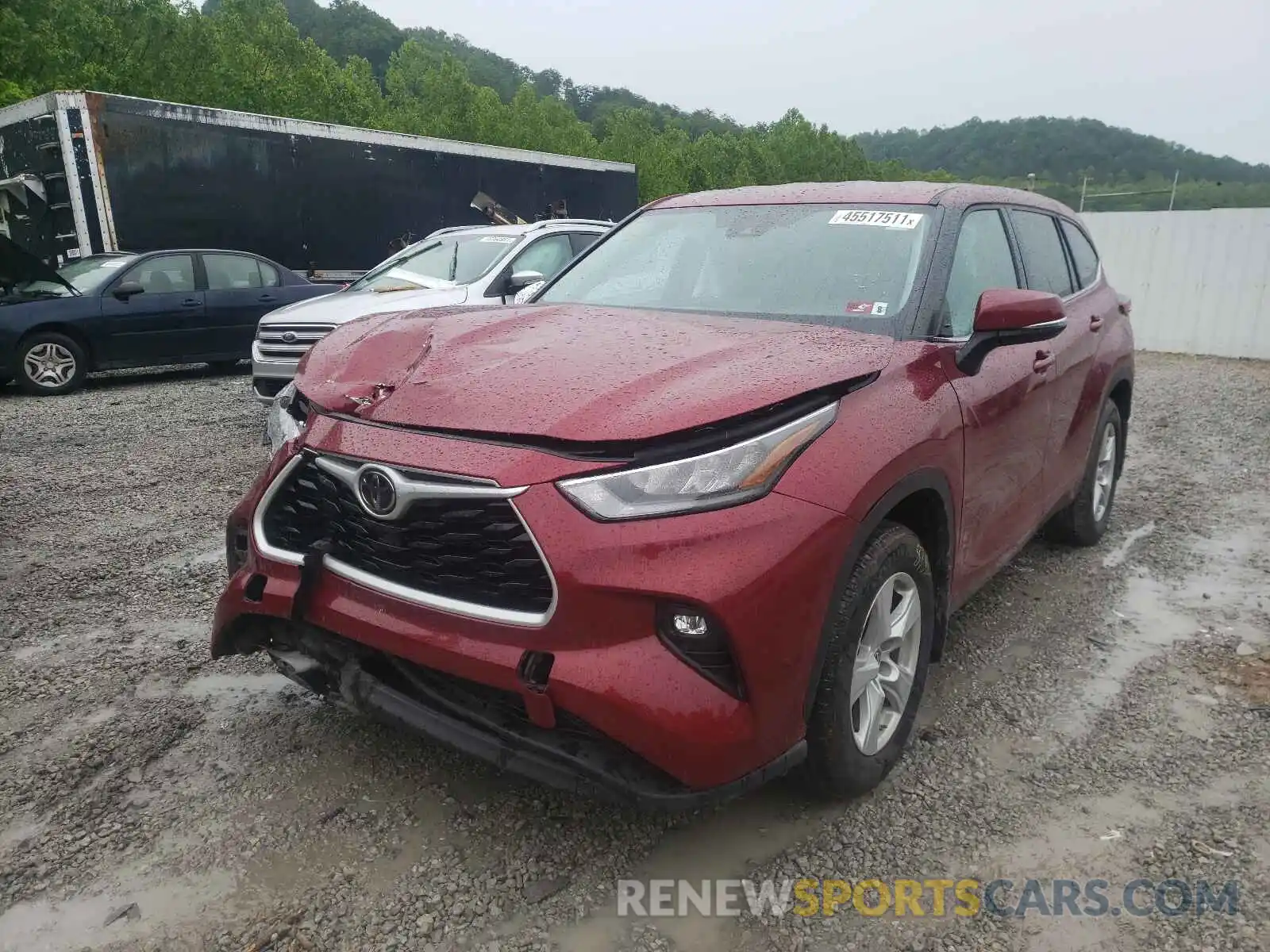 2 Photograph of a damaged car 5TDBZRBH1LS050431 TOYOTA HIGHLANDER 2020