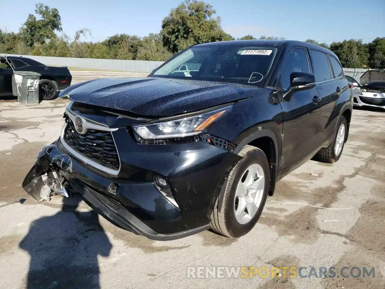 2 Photograph of a damaged car 5TDBZRBH1LS520246 TOYOTA HIGHLANDER 2020