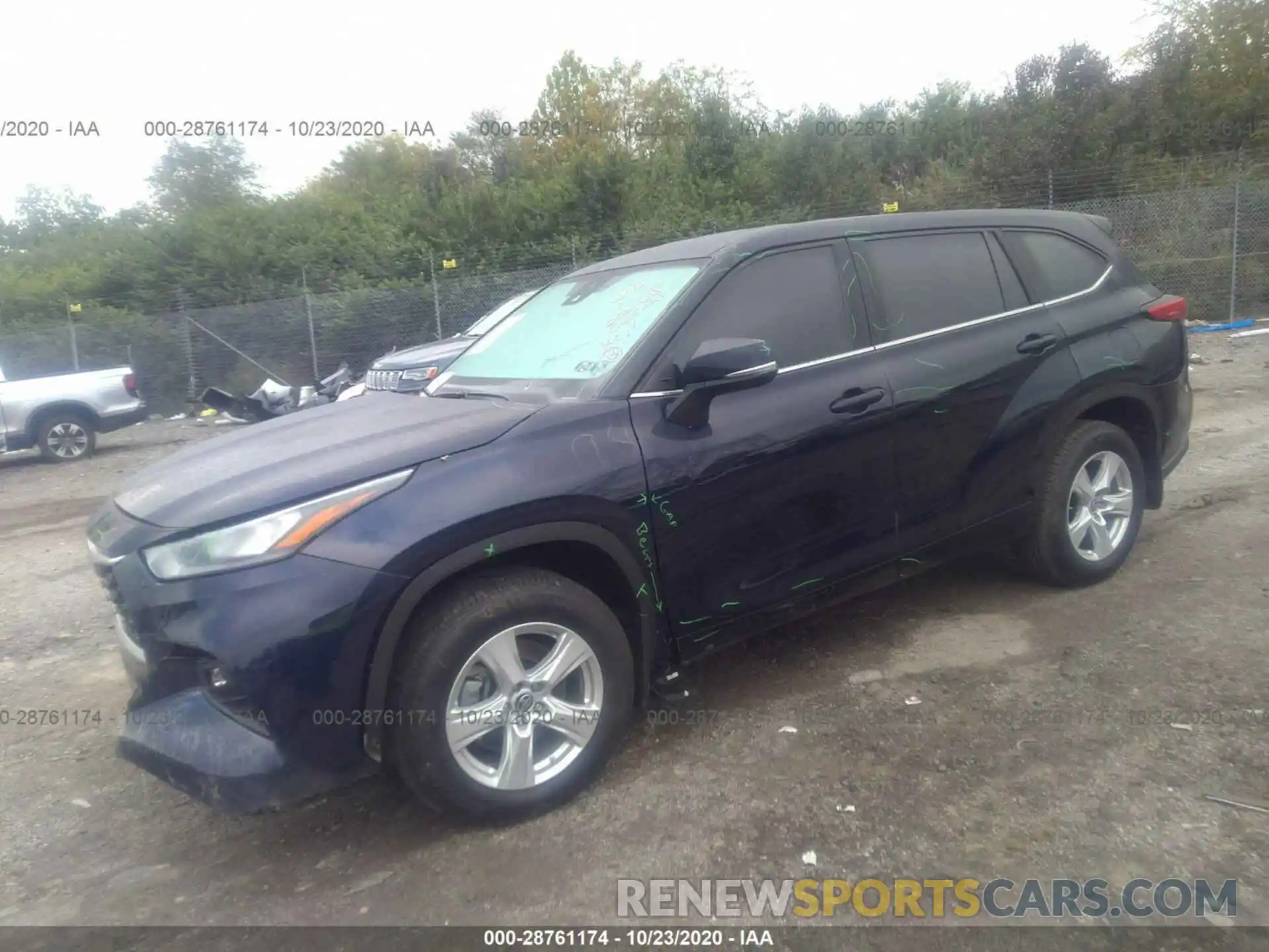 2 Photograph of a damaged car 5TDBZRBH2LS025621 TOYOTA HIGHLANDER 2020