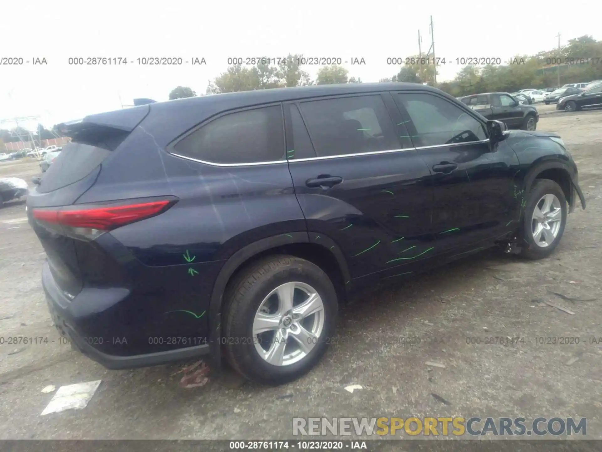 4 Photograph of a damaged car 5TDBZRBH2LS025621 TOYOTA HIGHLANDER 2020