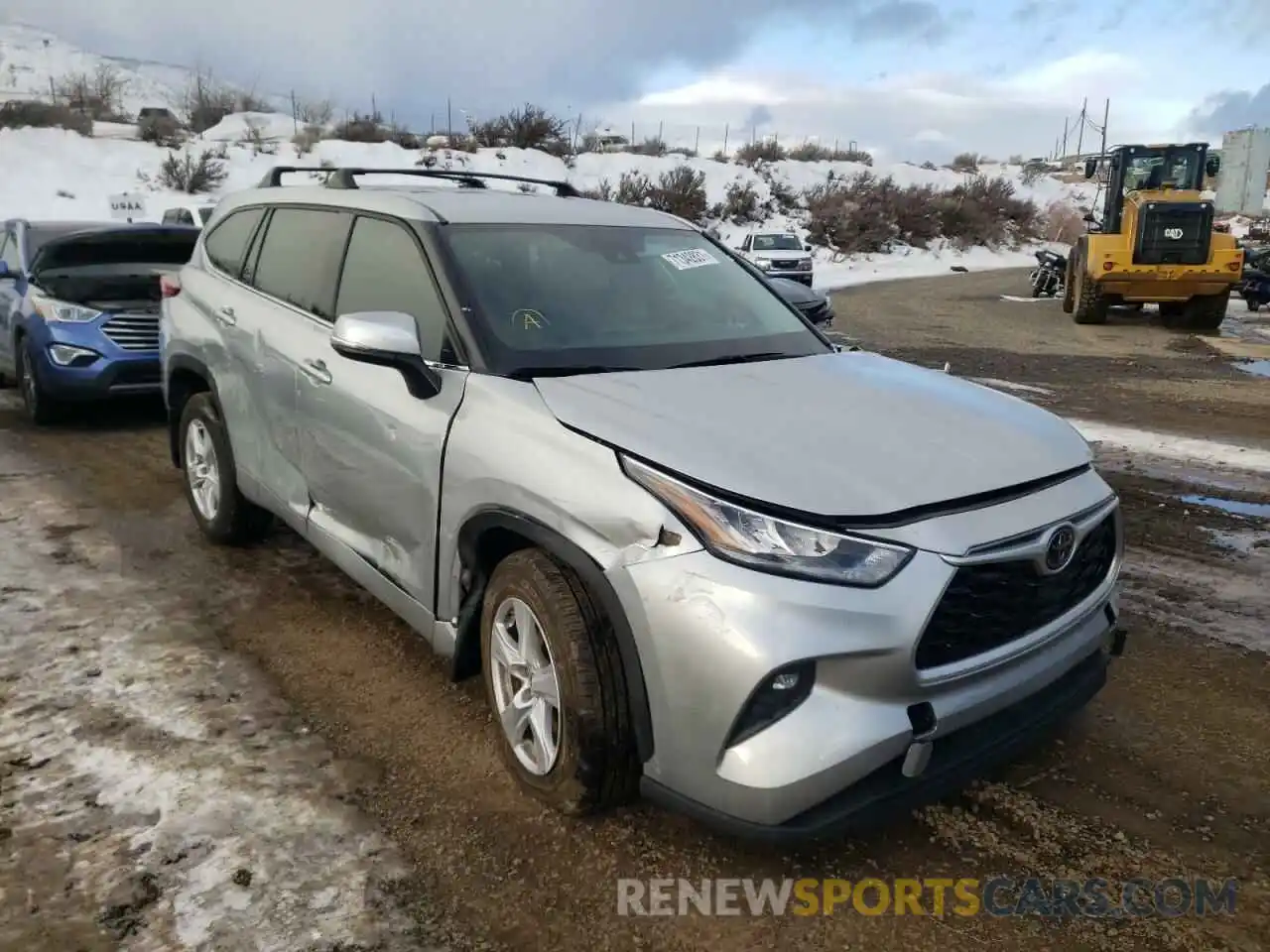 1 Photograph of a damaged car 5TDBZRBH2LS035923 TOYOTA HIGHLANDER 2020