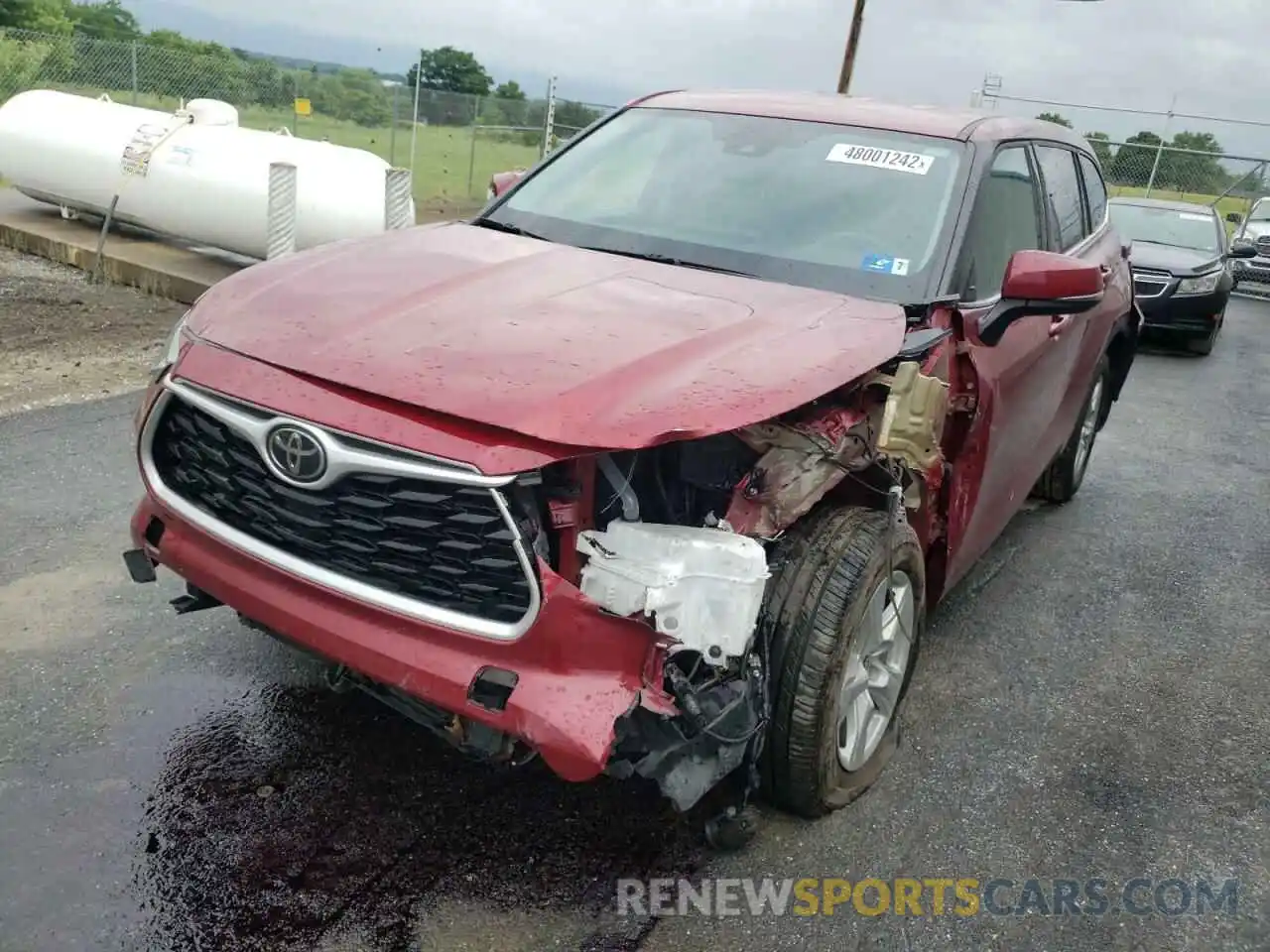 2 Photograph of a damaged car 5TDBZRBH2LS049305 TOYOTA HIGHLANDER 2020