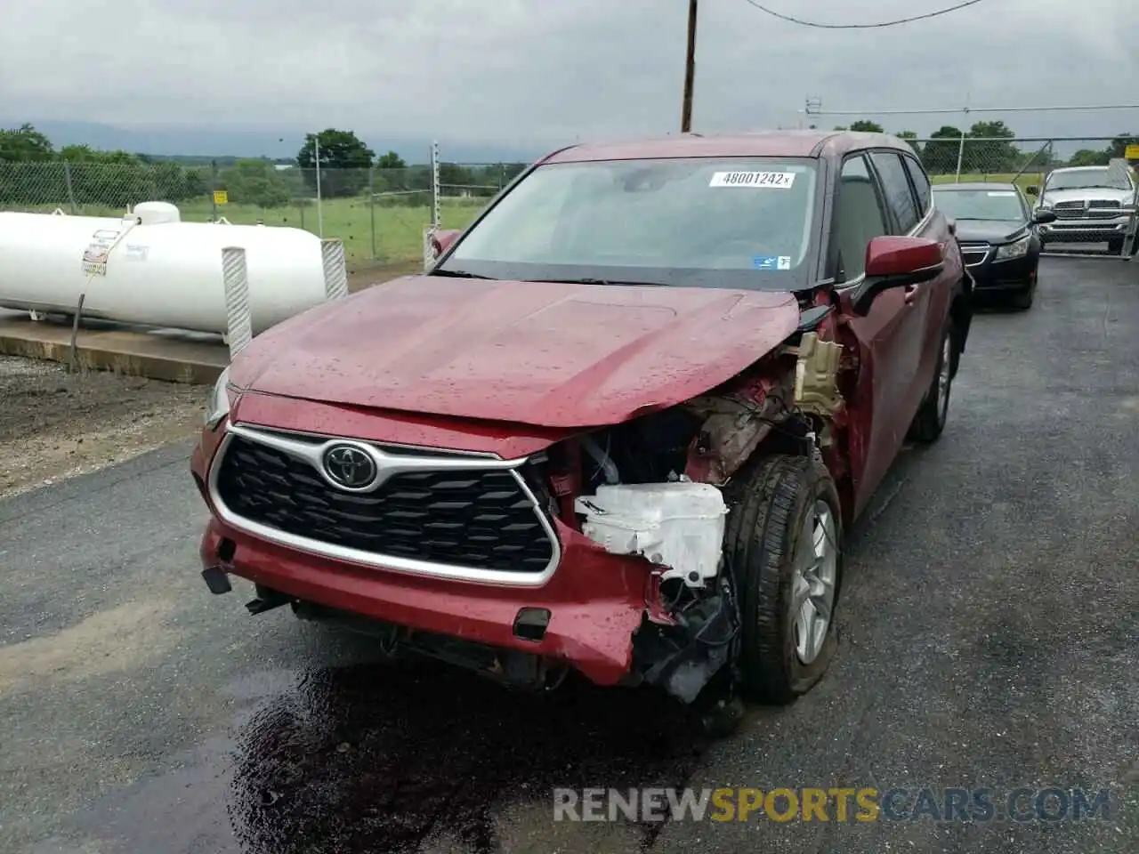 9 Photograph of a damaged car 5TDBZRBH2LS049305 TOYOTA HIGHLANDER 2020