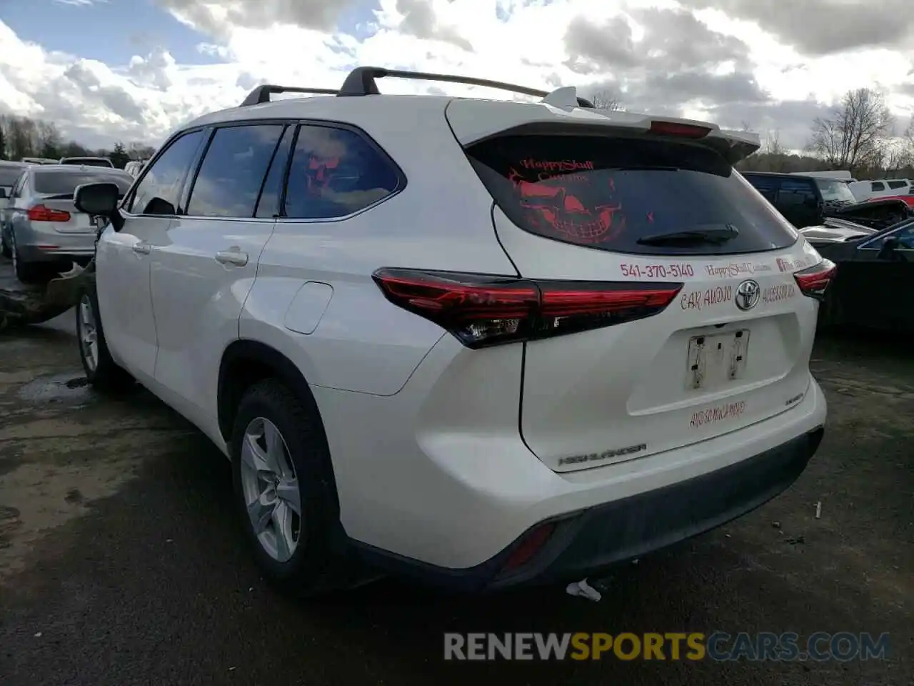 3 Photograph of a damaged car 5TDBZRBH3LS015549 TOYOTA HIGHLANDER 2020