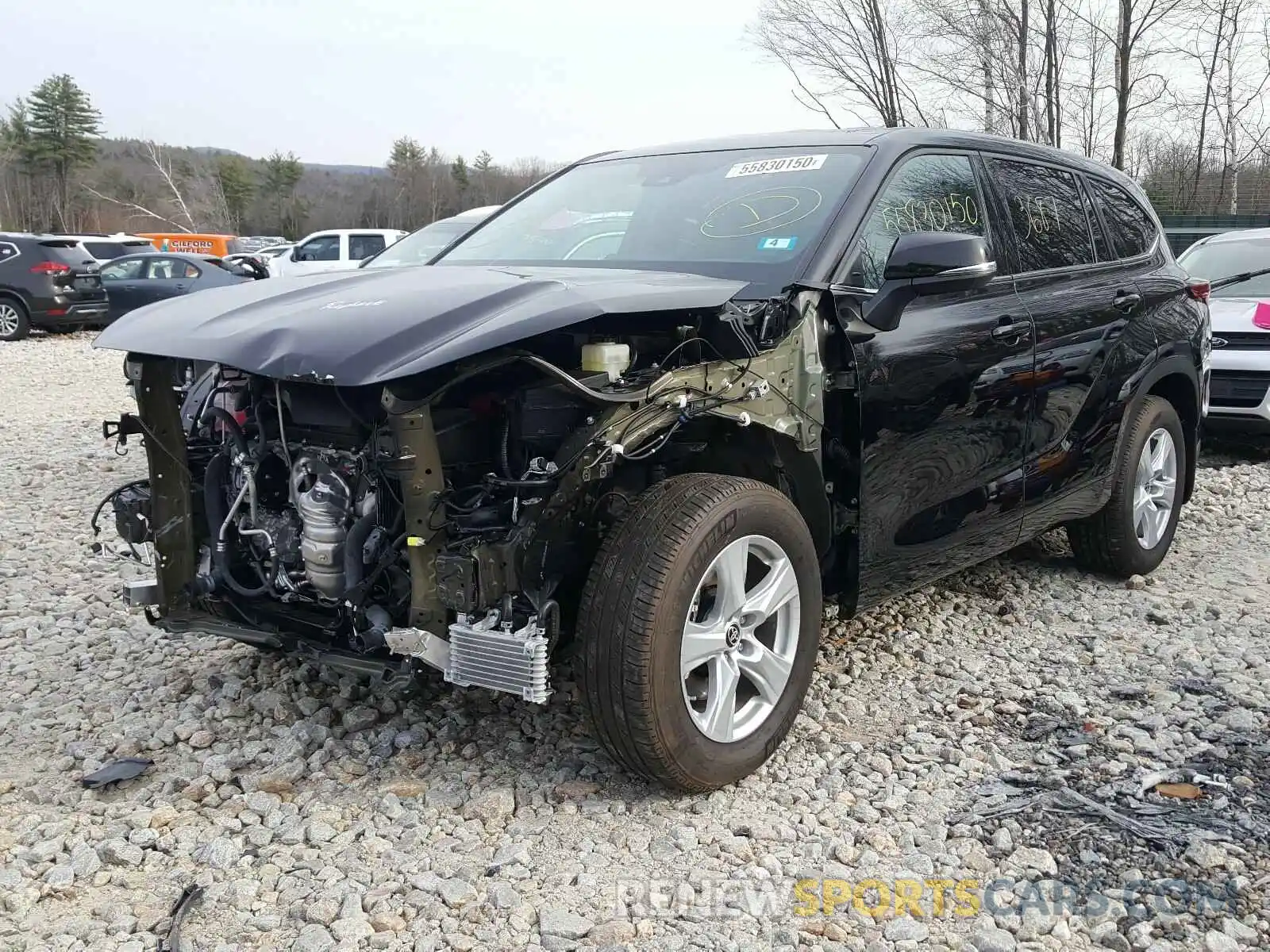 2 Photograph of a damaged car 5TDBZRBH3LS017897 TOYOTA HIGHLANDER 2020