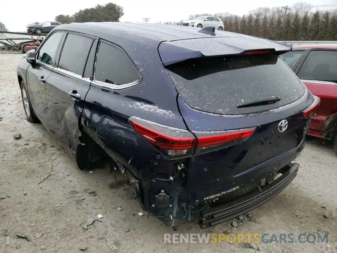 3 Photograph of a damaged car 5TDBZRBH3LS508650 TOYOTA HIGHLANDER 2020