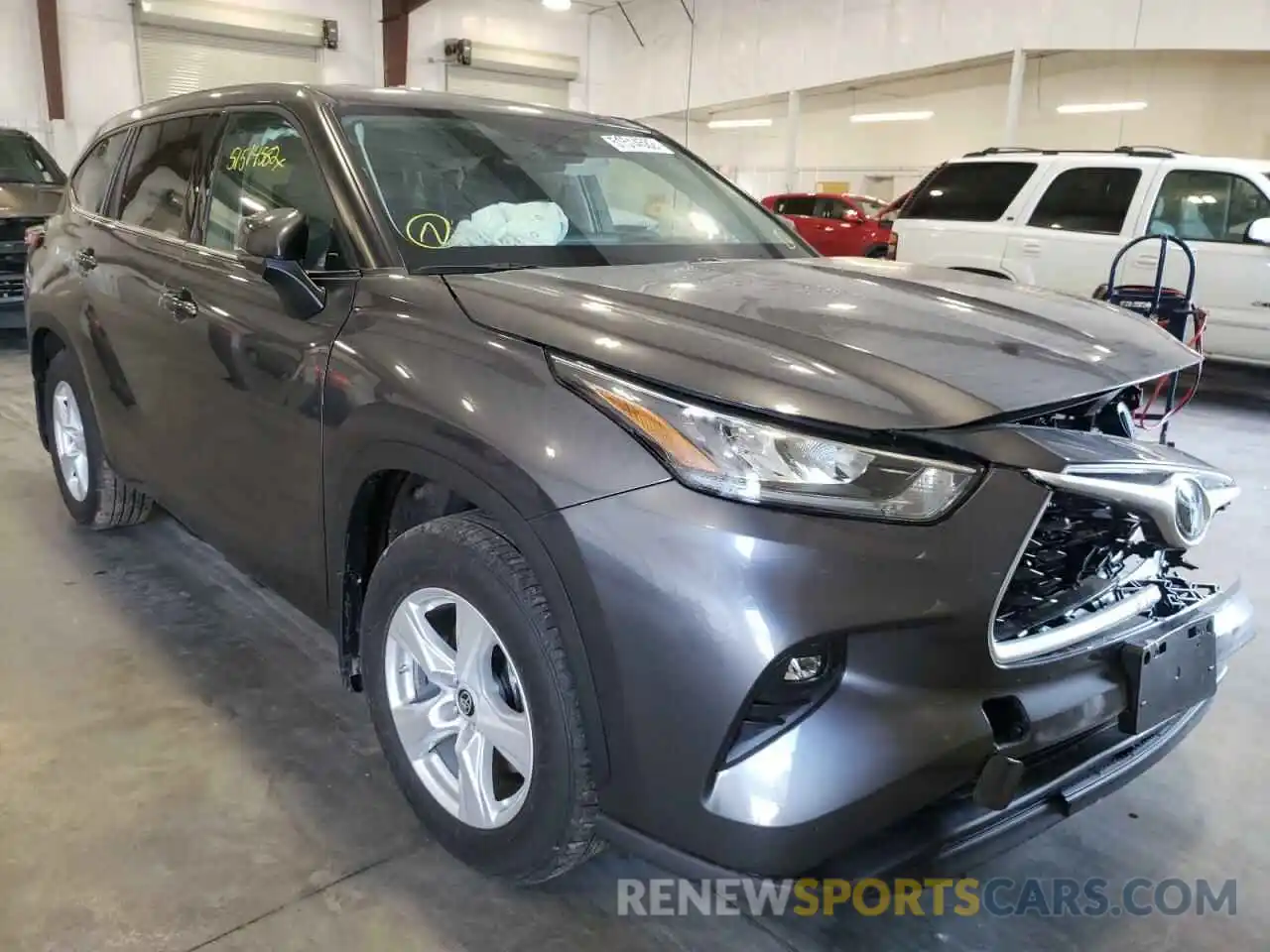 1 Photograph of a damaged car 5TDBZRBH3LS511435 TOYOTA HIGHLANDER 2020