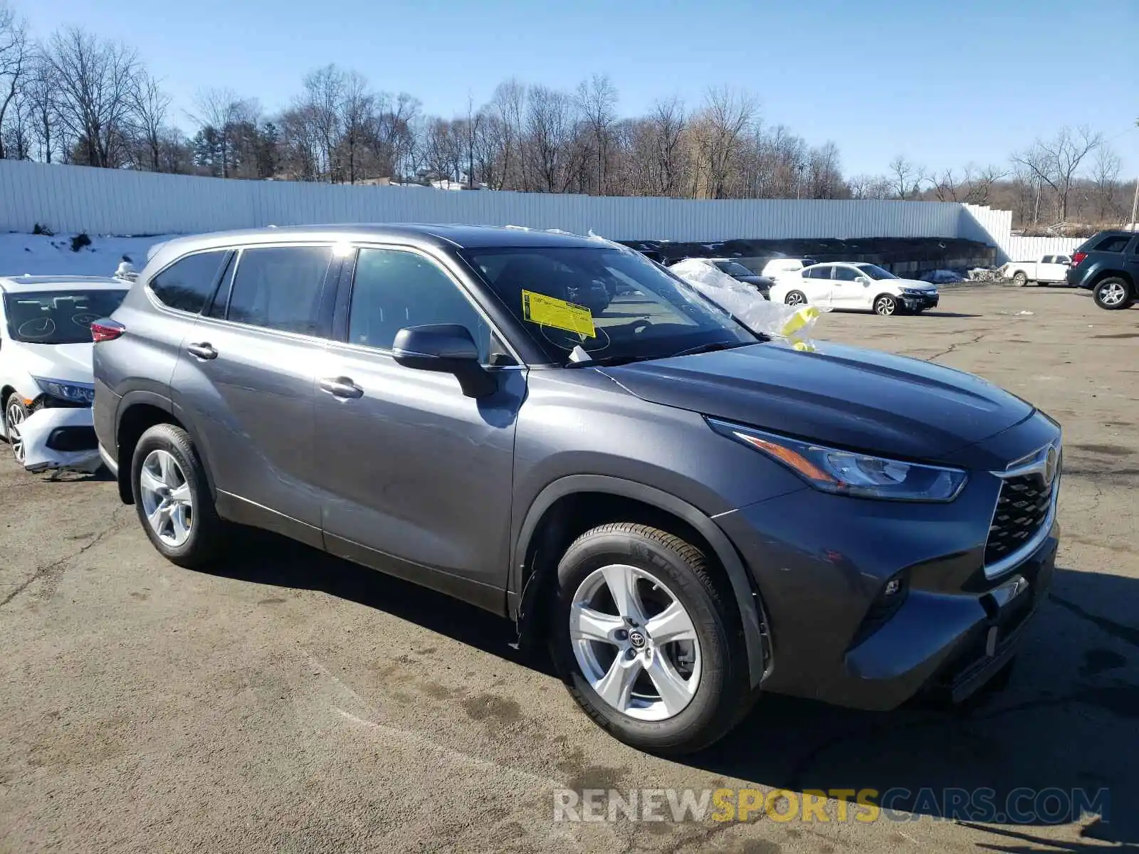 1 Photograph of a damaged car 5TDBZRBH3LS516098 TOYOTA HIGHLANDER 2020