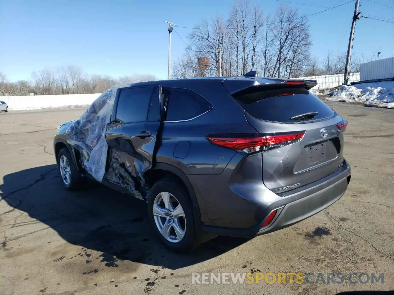 3 Photograph of a damaged car 5TDBZRBH3LS516098 TOYOTA HIGHLANDER 2020