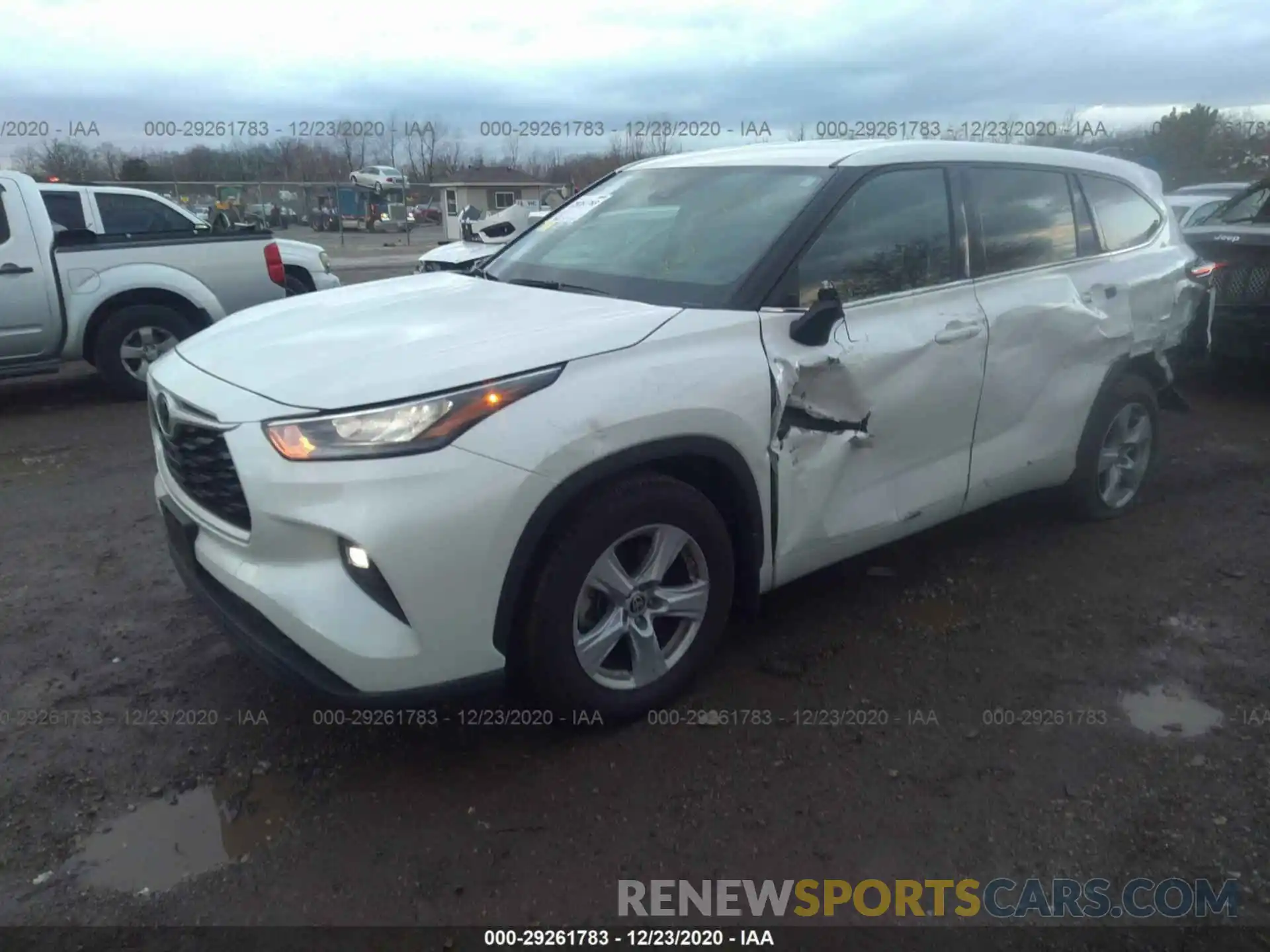 2 Photograph of a damaged car 5TDBZRBH3LS518224 TOYOTA HIGHLANDER 2020