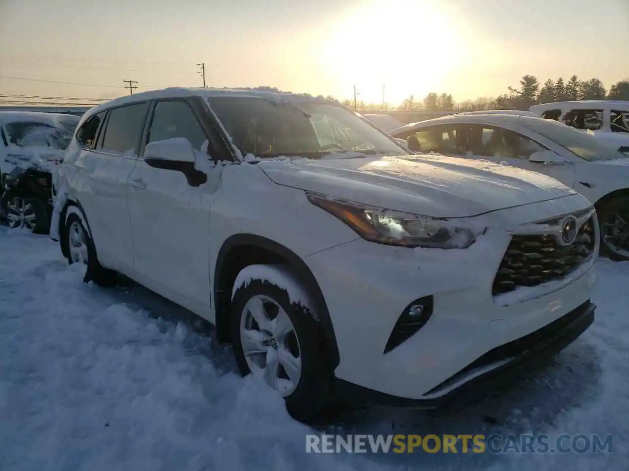 1 Photograph of a damaged car 5TDBZRBH3LS520426 TOYOTA HIGHLANDER 2020