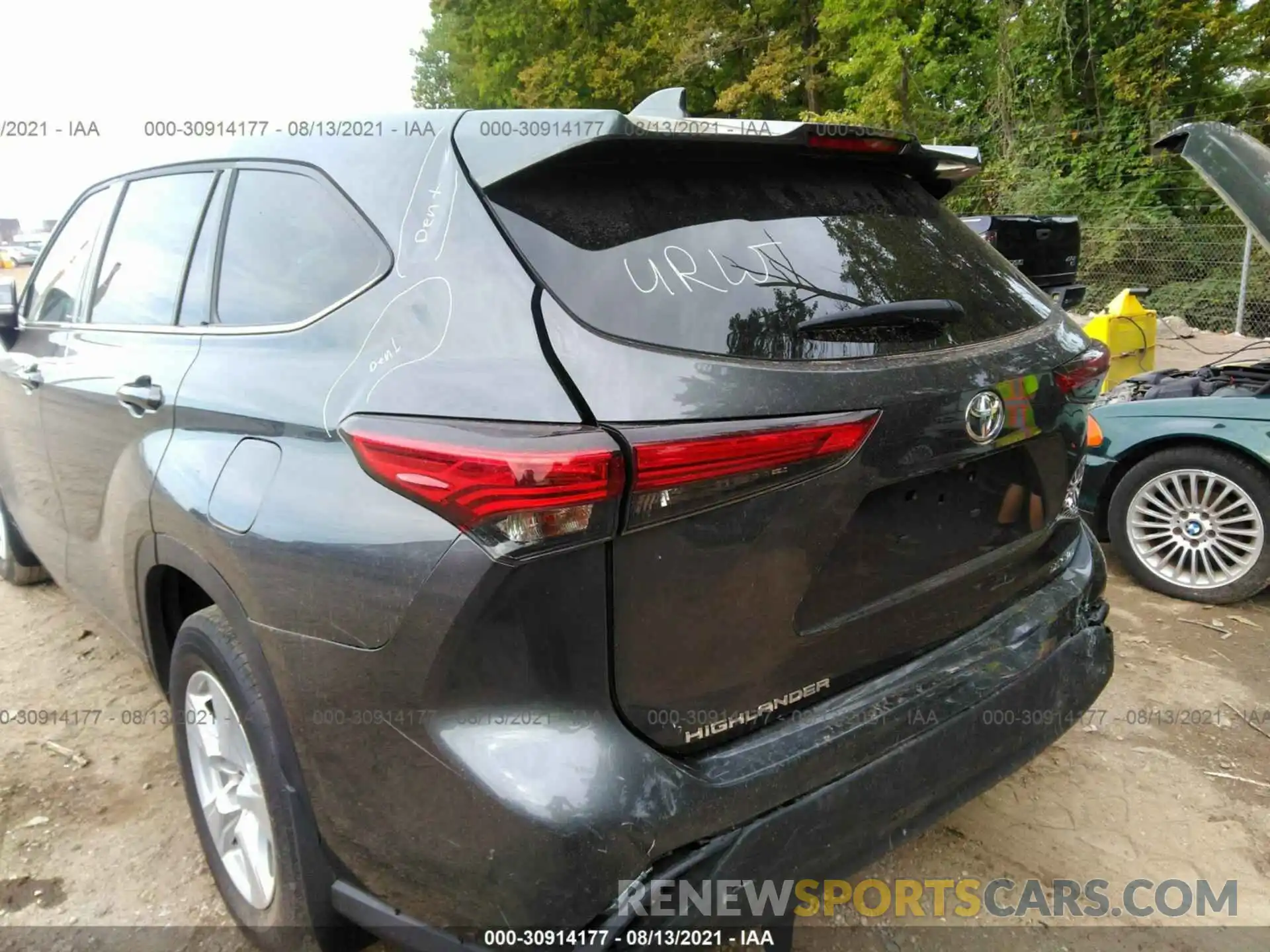 6 Photograph of a damaged car 5TDBZRBH4LS004768 TOYOTA HIGHLANDER 2020