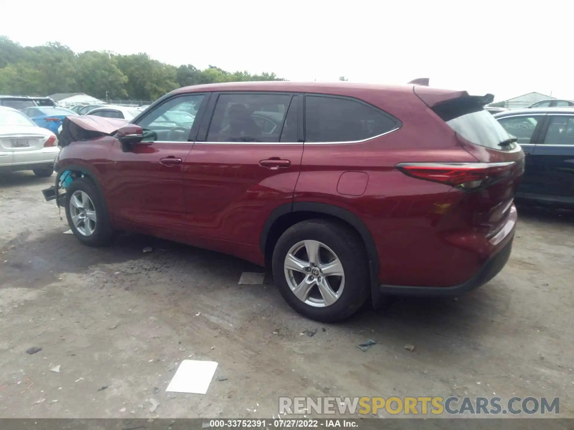 3 Photograph of a damaged car 5TDBZRBH4LS035342 TOYOTA HIGHLANDER 2020