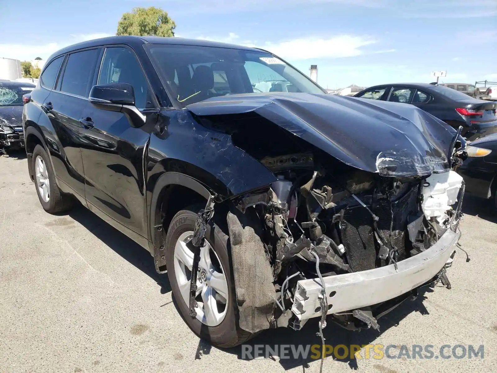 1 Photograph of a damaged car 5TDBZRBH4LS037088 TOYOTA HIGHLANDER 2020