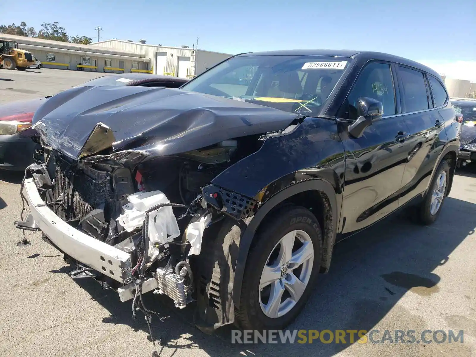 2 Photograph of a damaged car 5TDBZRBH4LS037088 TOYOTA HIGHLANDER 2020