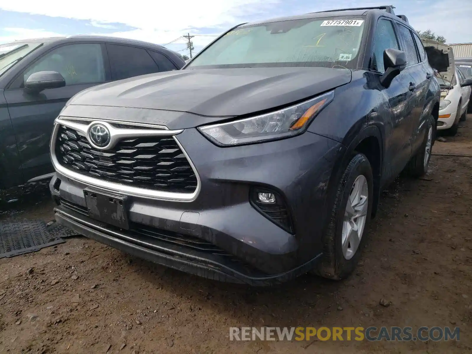 2 Photograph of a damaged car 5TDBZRBH4LS516305 TOYOTA HIGHLANDER 2020