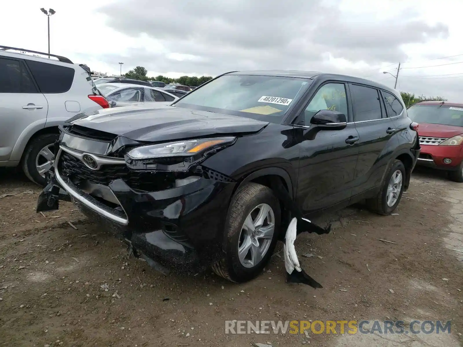 2 Photograph of a damaged car 5TDBZRBH4LS520726 TOYOTA HIGHLANDER 2020