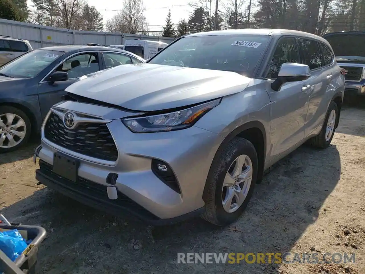 2 Photograph of a damaged car 5TDBZRBH5LS025130 TOYOTA HIGHLANDER 2020