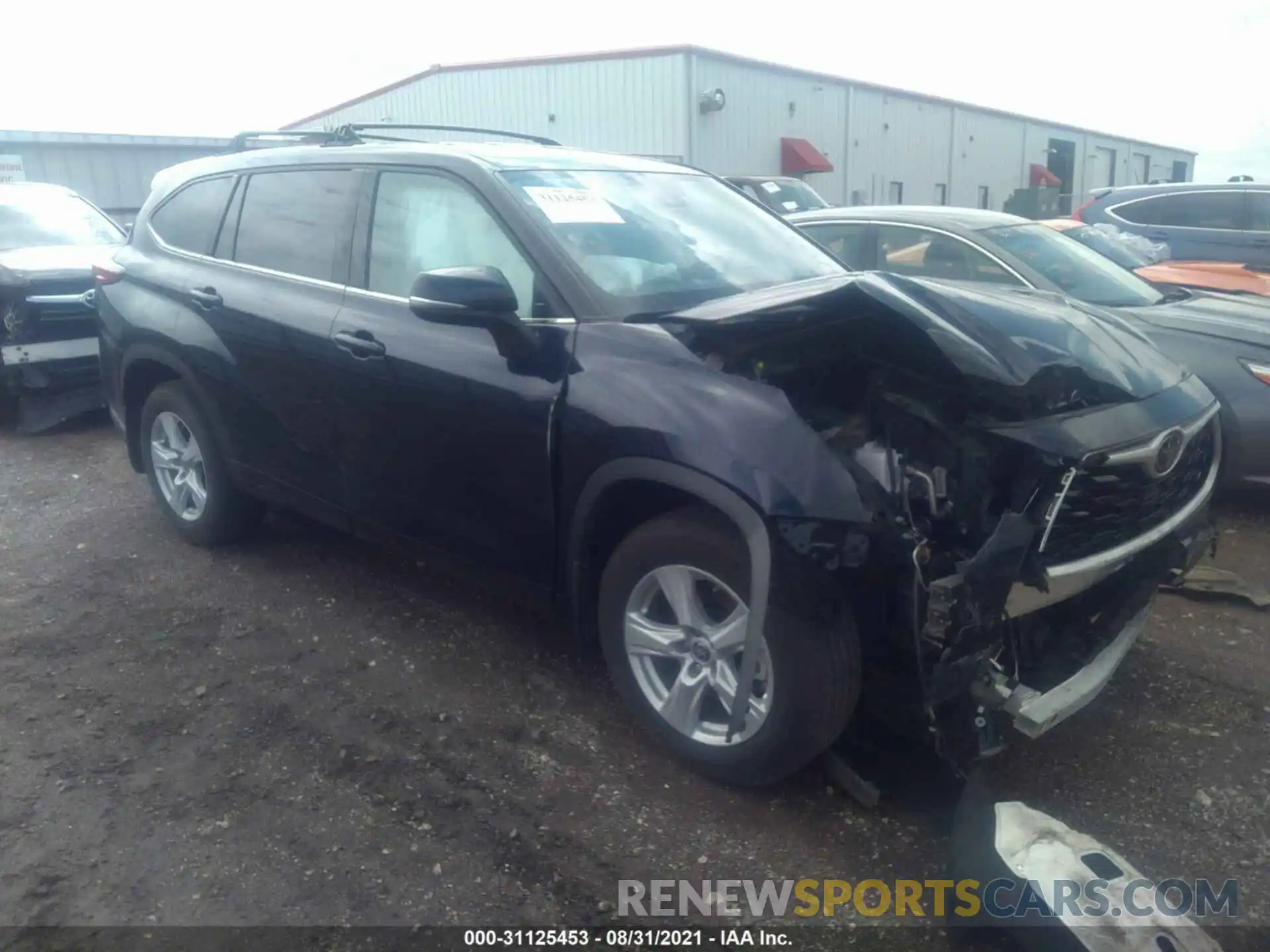 1 Photograph of a damaged car 5TDBZRBH5LS028884 TOYOTA HIGHLANDER 2020