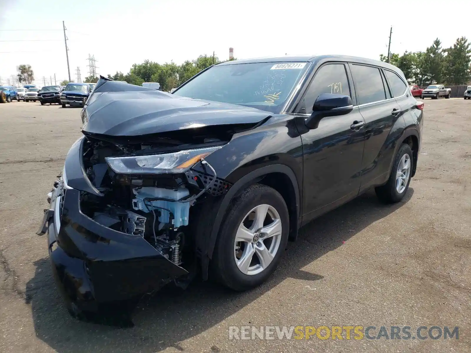 2 Photograph of a damaged car 5TDBZRBH5LS045085 TOYOTA HIGHLANDER 2020