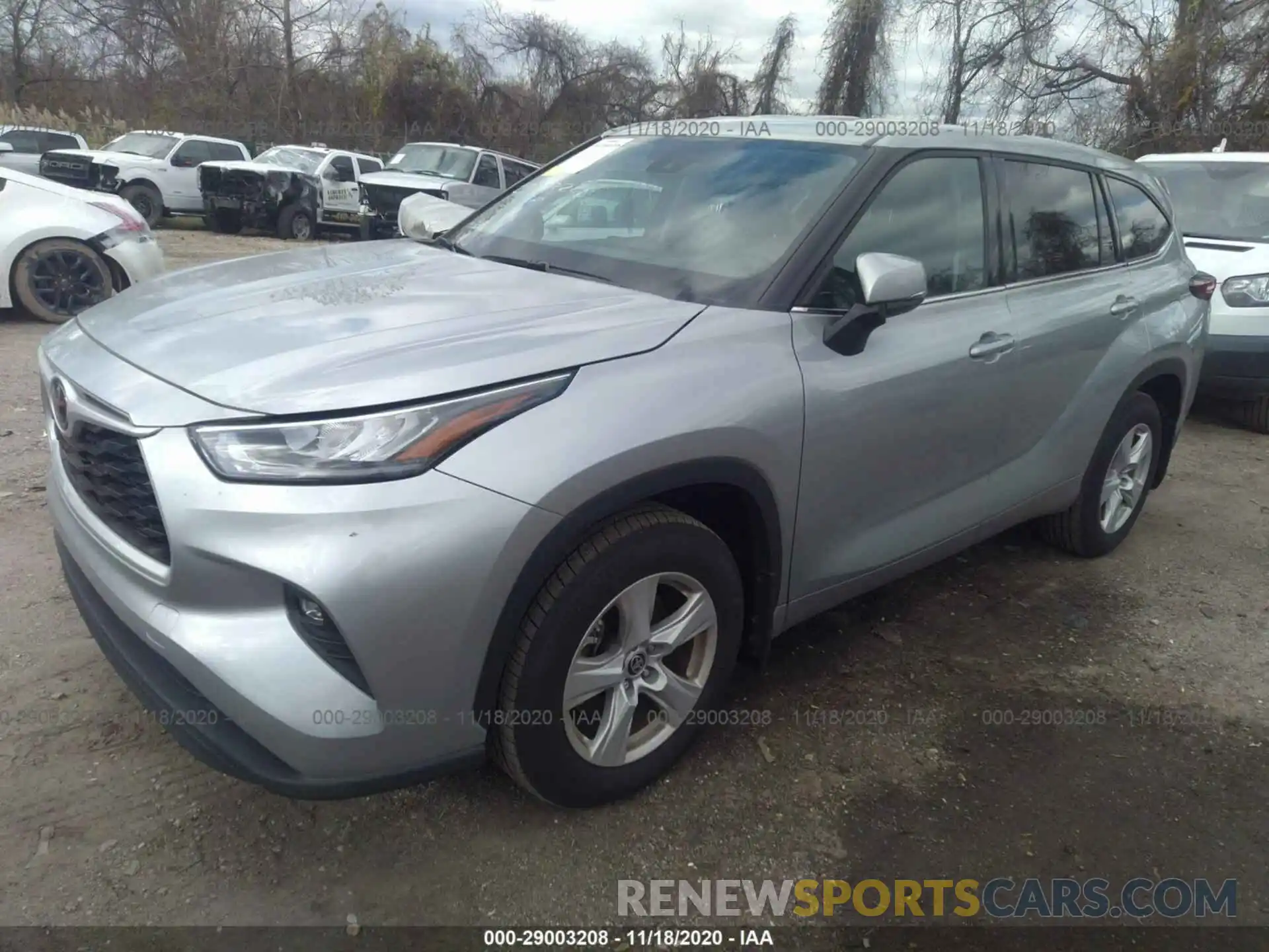 2 Photograph of a damaged car 5TDBZRBH6LS000172 TOYOTA HIGHLANDER 2020