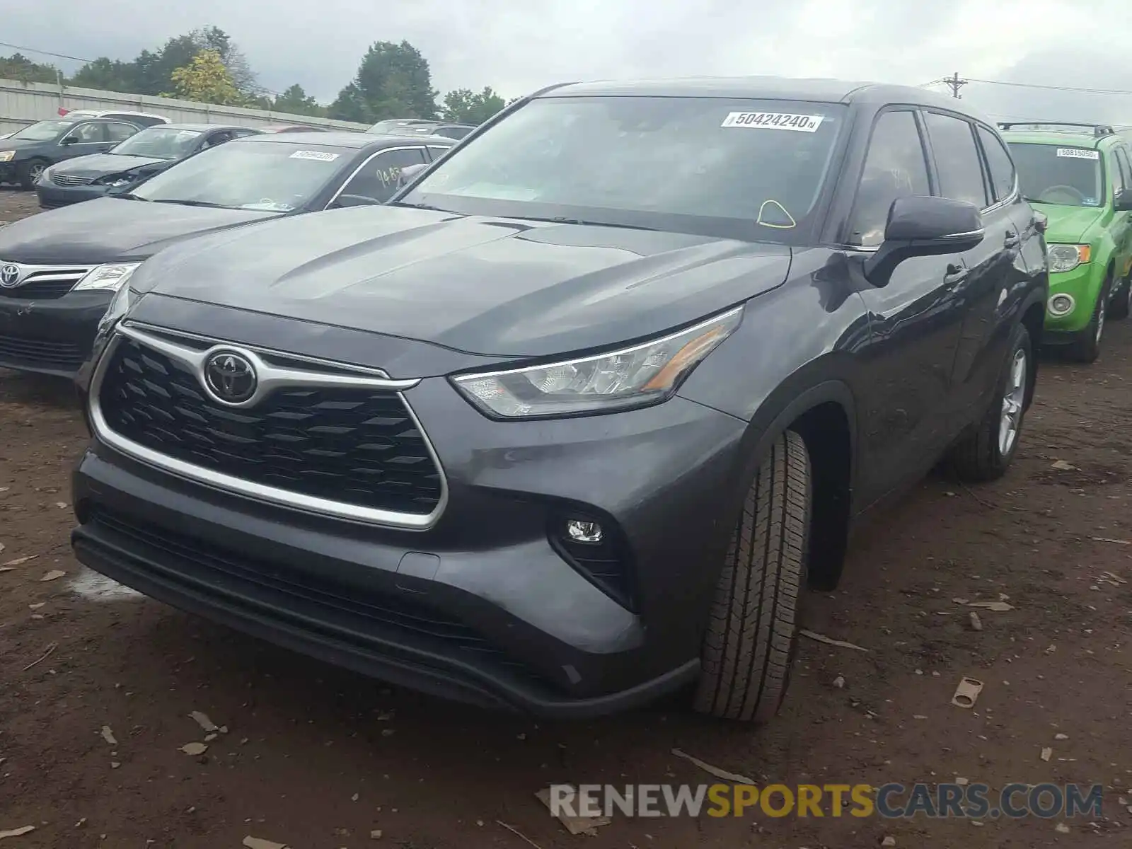 2 Photograph of a damaged car 5TDBZRBH6LS009308 TOYOTA HIGHLANDER 2020