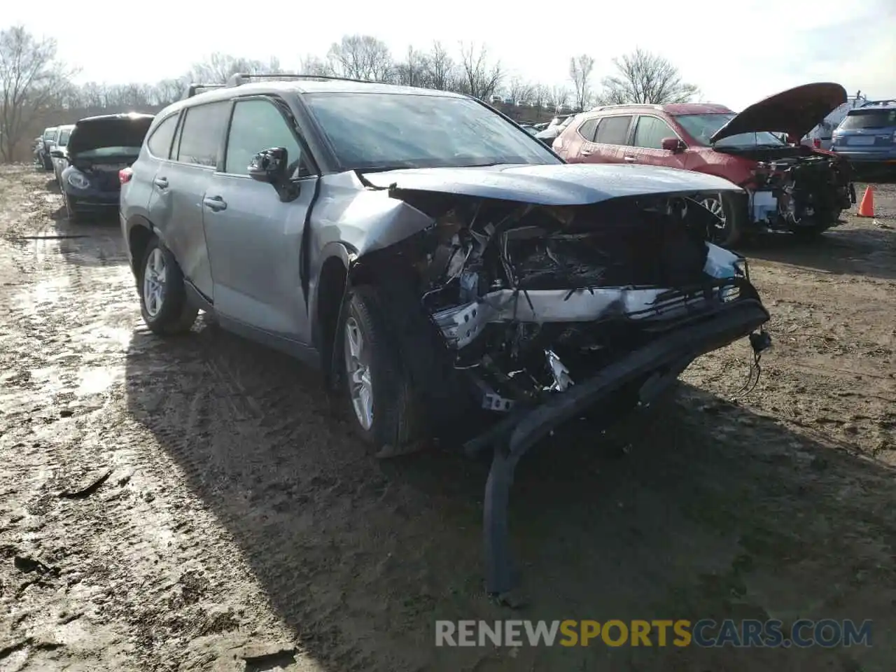 1 Photograph of a damaged car 5TDBZRBH6LS040090 TOYOTA HIGHLANDER 2020