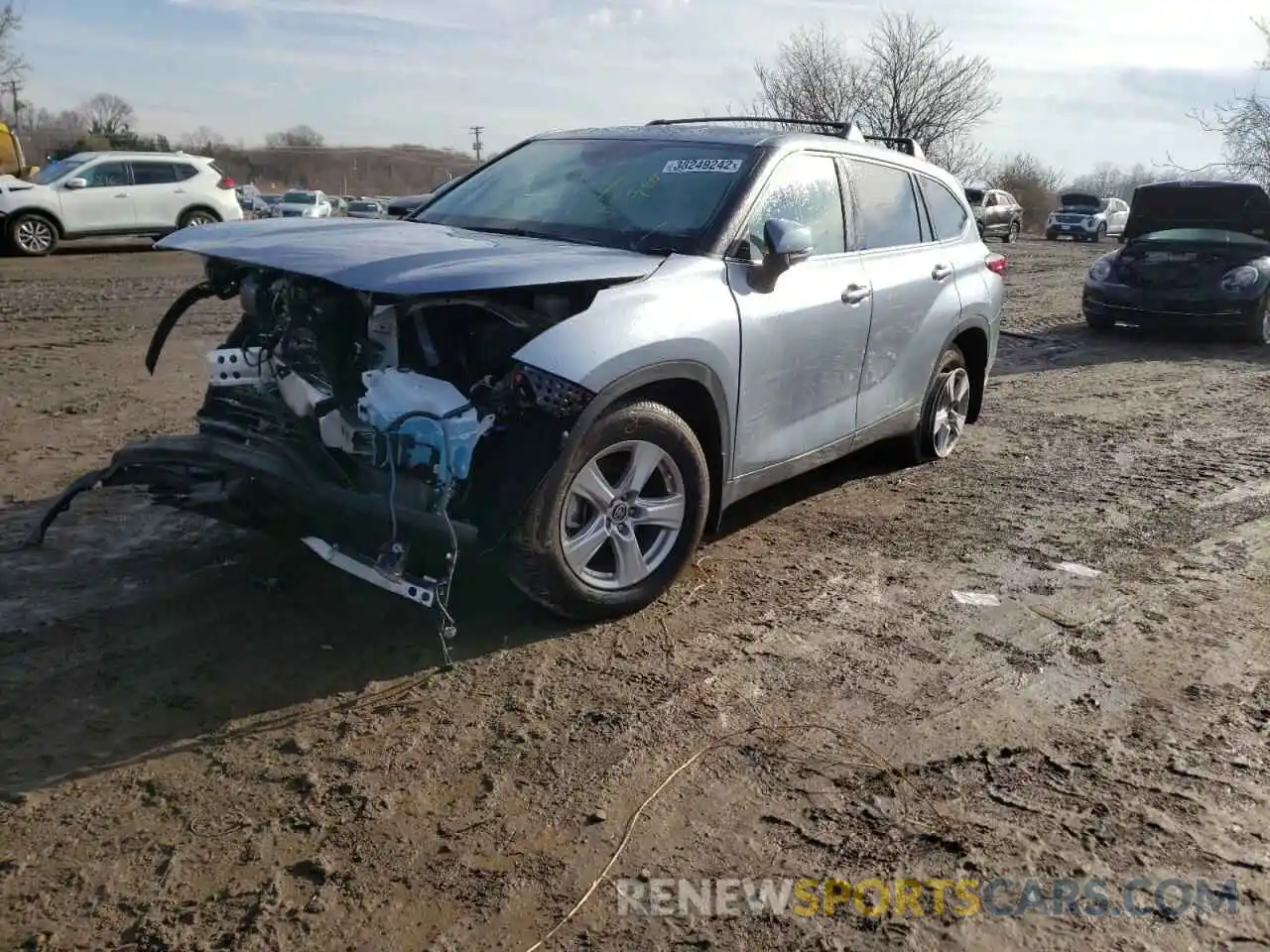 2 Photograph of a damaged car 5TDBZRBH6LS040090 TOYOTA HIGHLANDER 2020