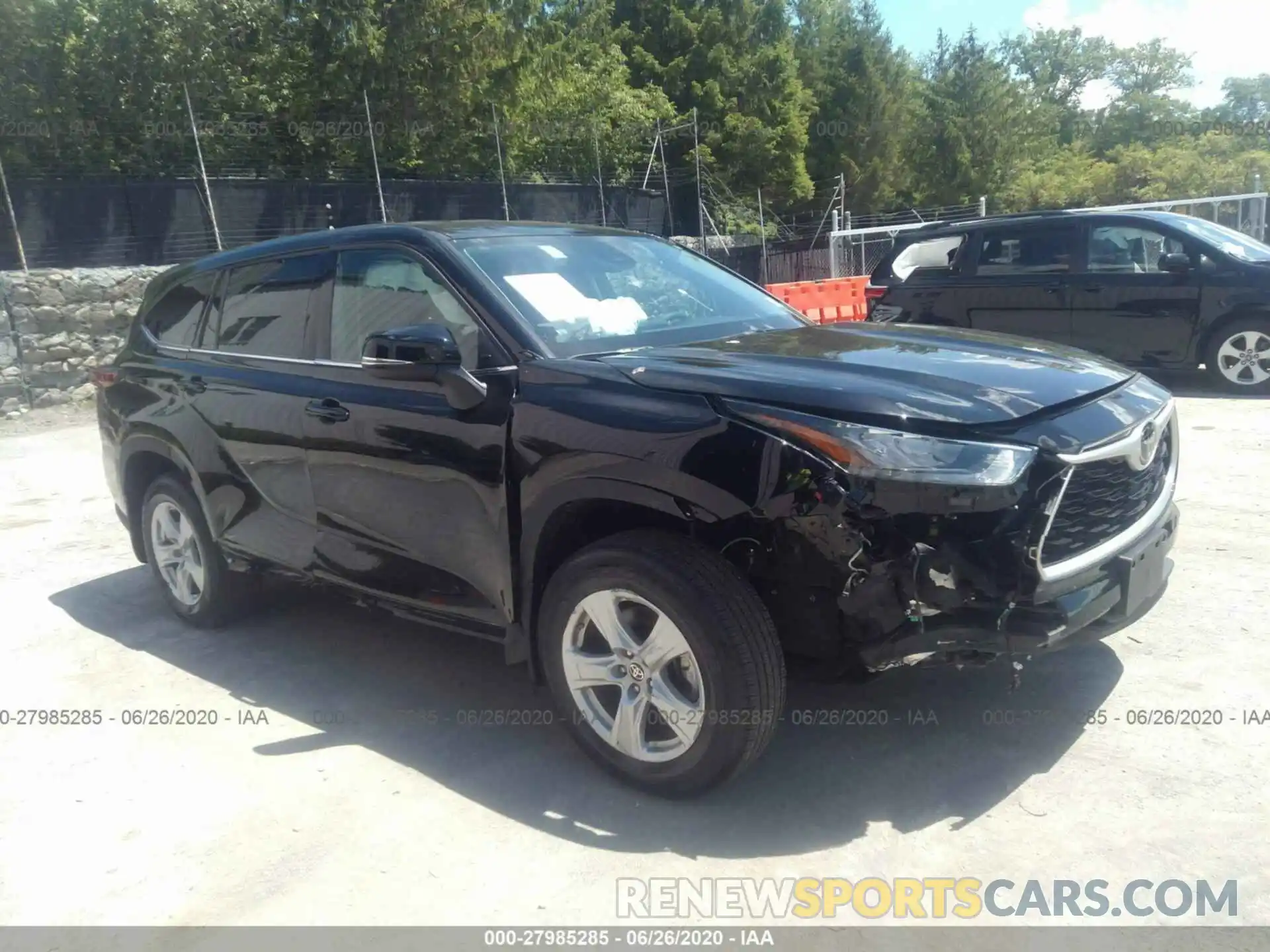 1 Photograph of a damaged car 5TDBZRBH6LS502759 TOYOTA HIGHLANDER 2020