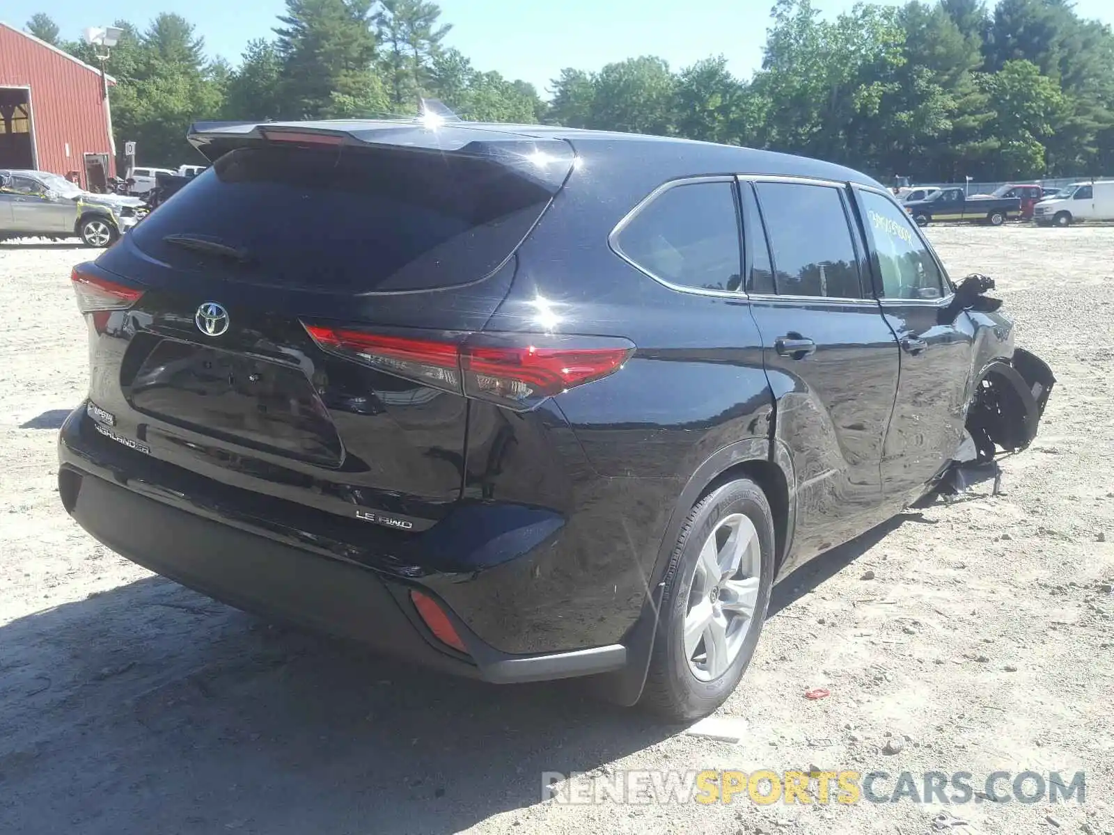 4 Photograph of a damaged car 5TDBZRBH6LS512160 TOYOTA HIGHLANDER 2020