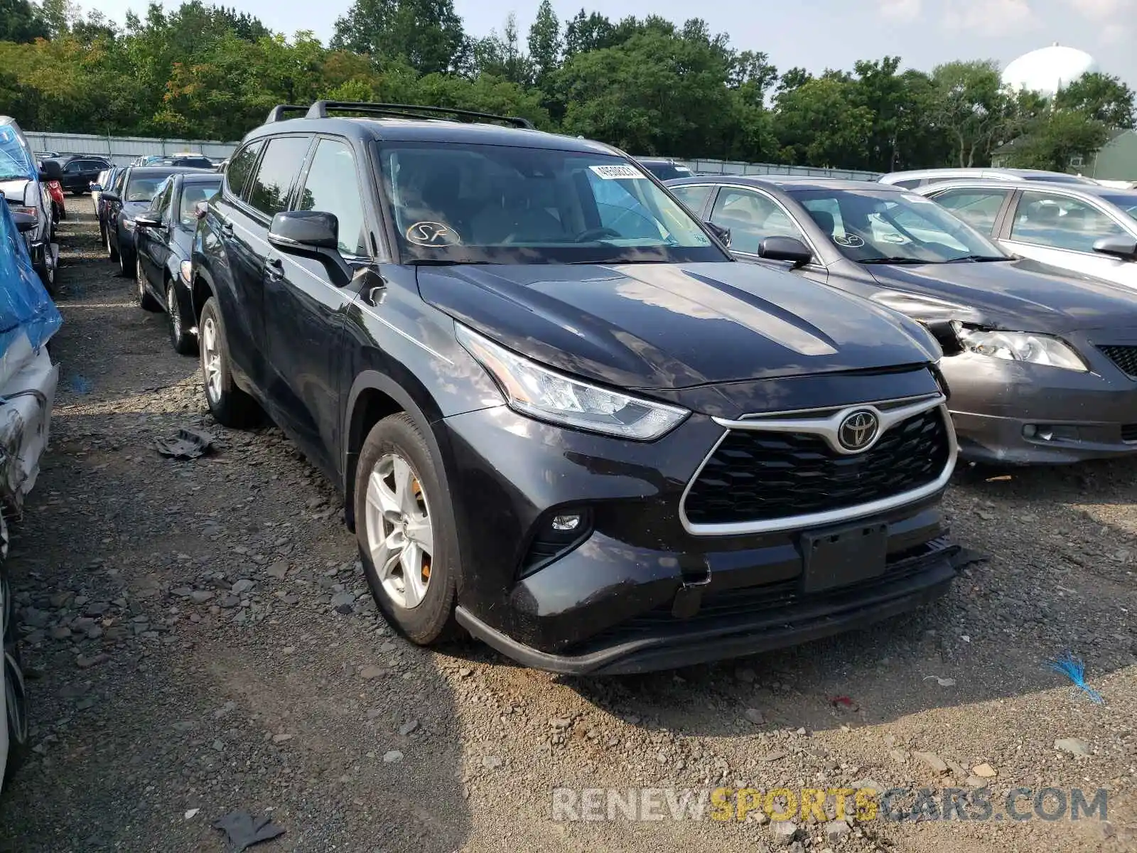 1 Photograph of a damaged car 5TDBZRBH7LS005655 TOYOTA HIGHLANDER 2020