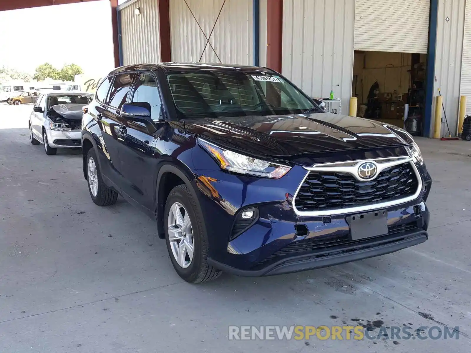 1 Photograph of a damaged car 5TDBZRBH7LS007096 TOYOTA HIGHLANDER 2020