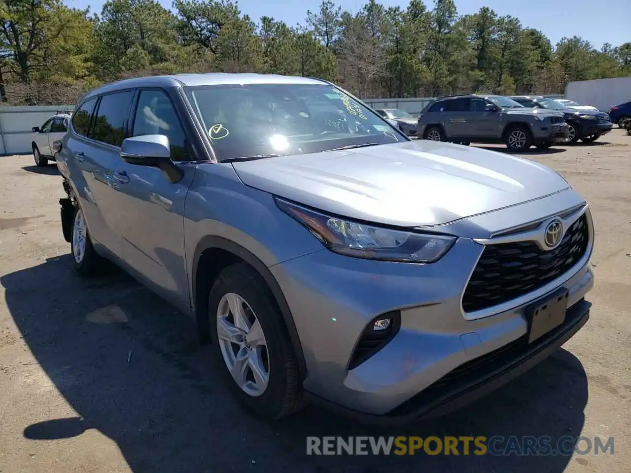 1 Photograph of a damaged car 5TDBZRBH7LS011231 TOYOTA HIGHLANDER 2020