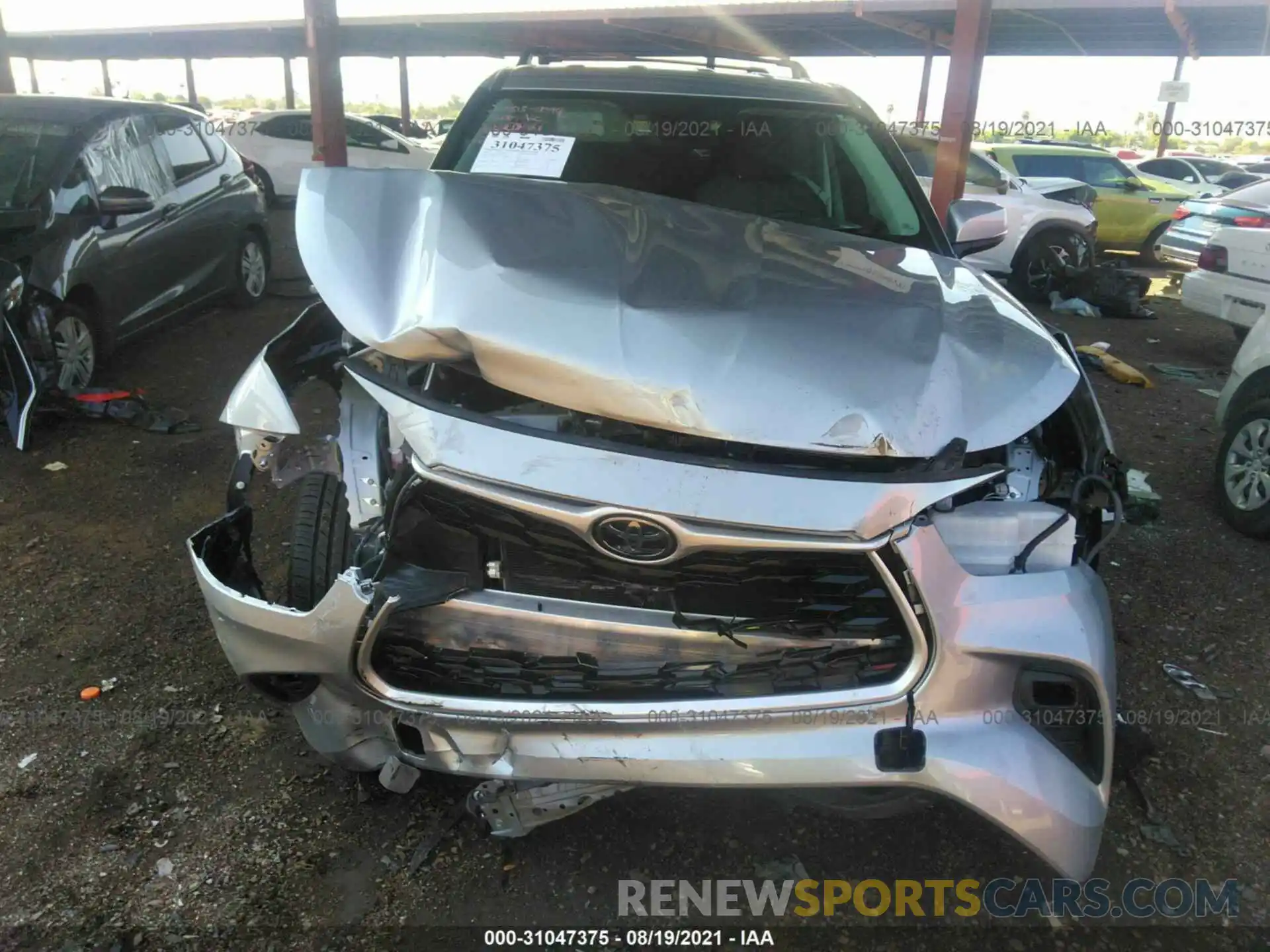 6 Photograph of a damaged car 5TDBZRBH7LS056296 TOYOTA HIGHLANDER 2020