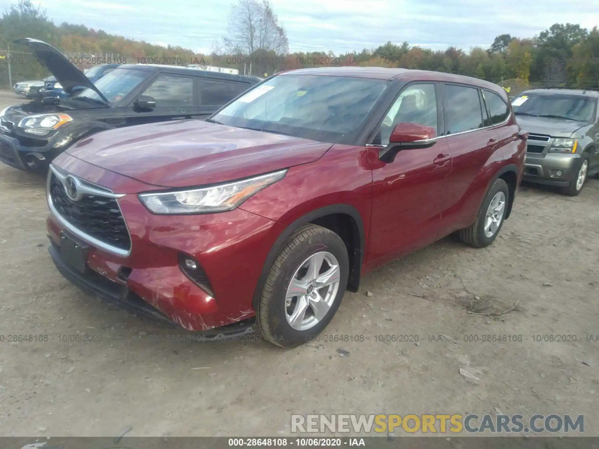 2 Photograph of a damaged car 5TDBZRBH7LS509400 TOYOTA HIGHLANDER 2020