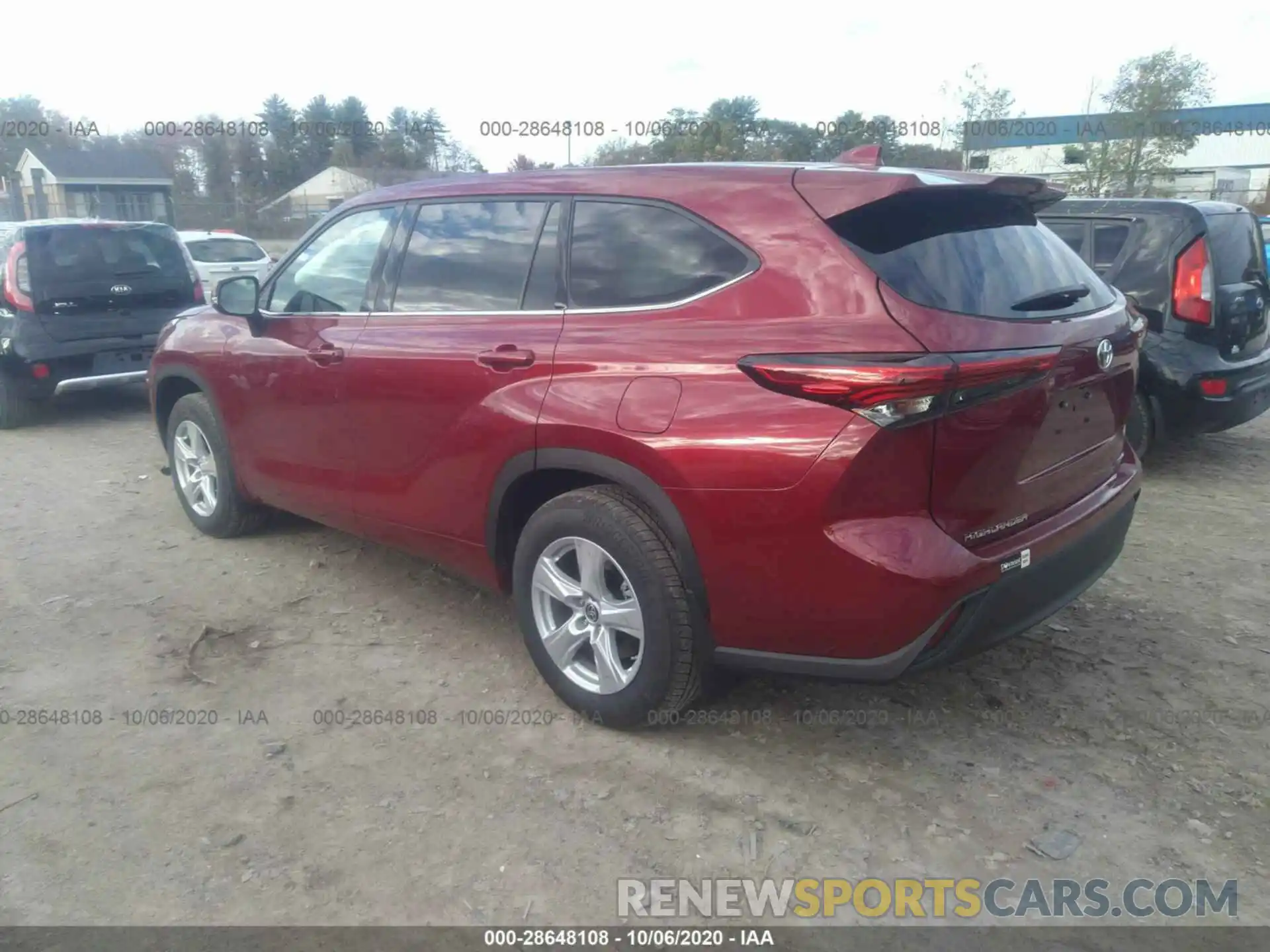 3 Photograph of a damaged car 5TDBZRBH7LS509400 TOYOTA HIGHLANDER 2020