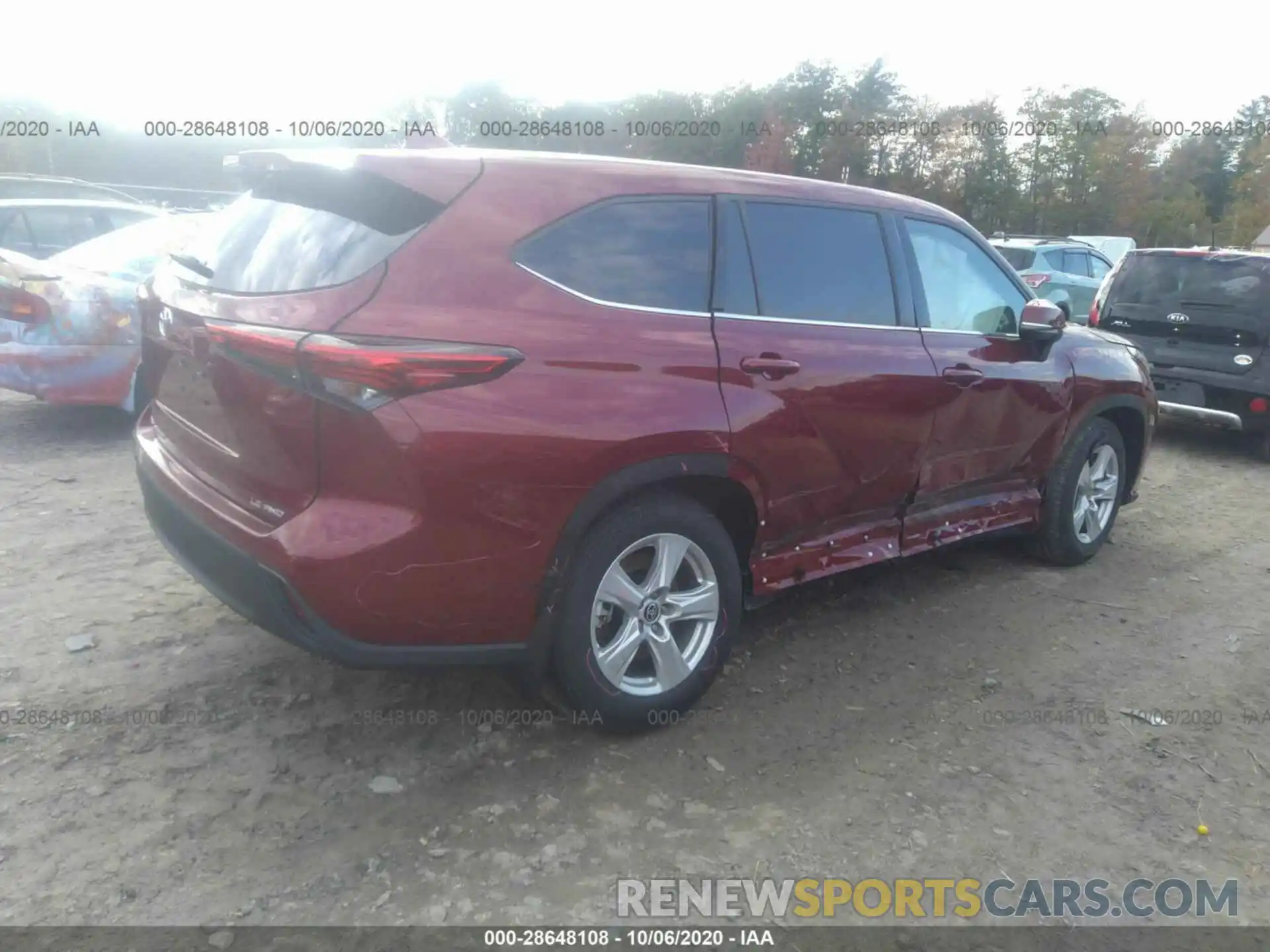 4 Photograph of a damaged car 5TDBZRBH7LS509400 TOYOTA HIGHLANDER 2020