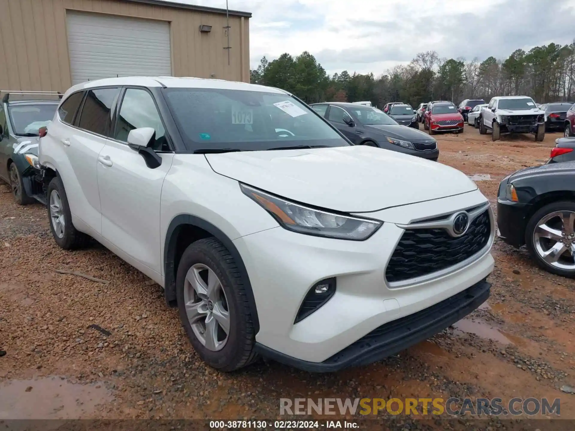 1 Photograph of a damaged car 5TDBZRBH7LS517206 TOYOTA HIGHLANDER 2020