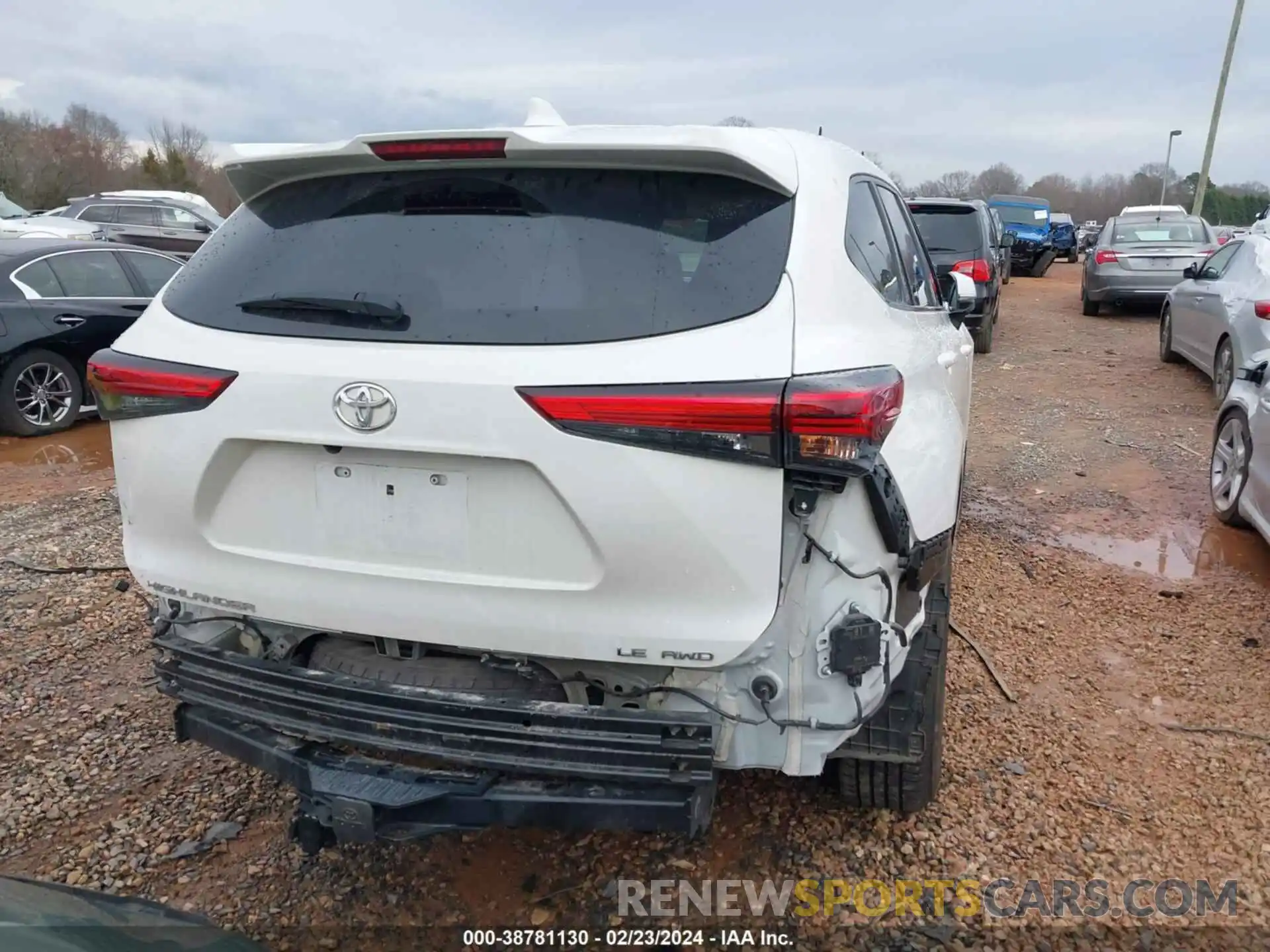 16 Photograph of a damaged car 5TDBZRBH7LS517206 TOYOTA HIGHLANDER 2020