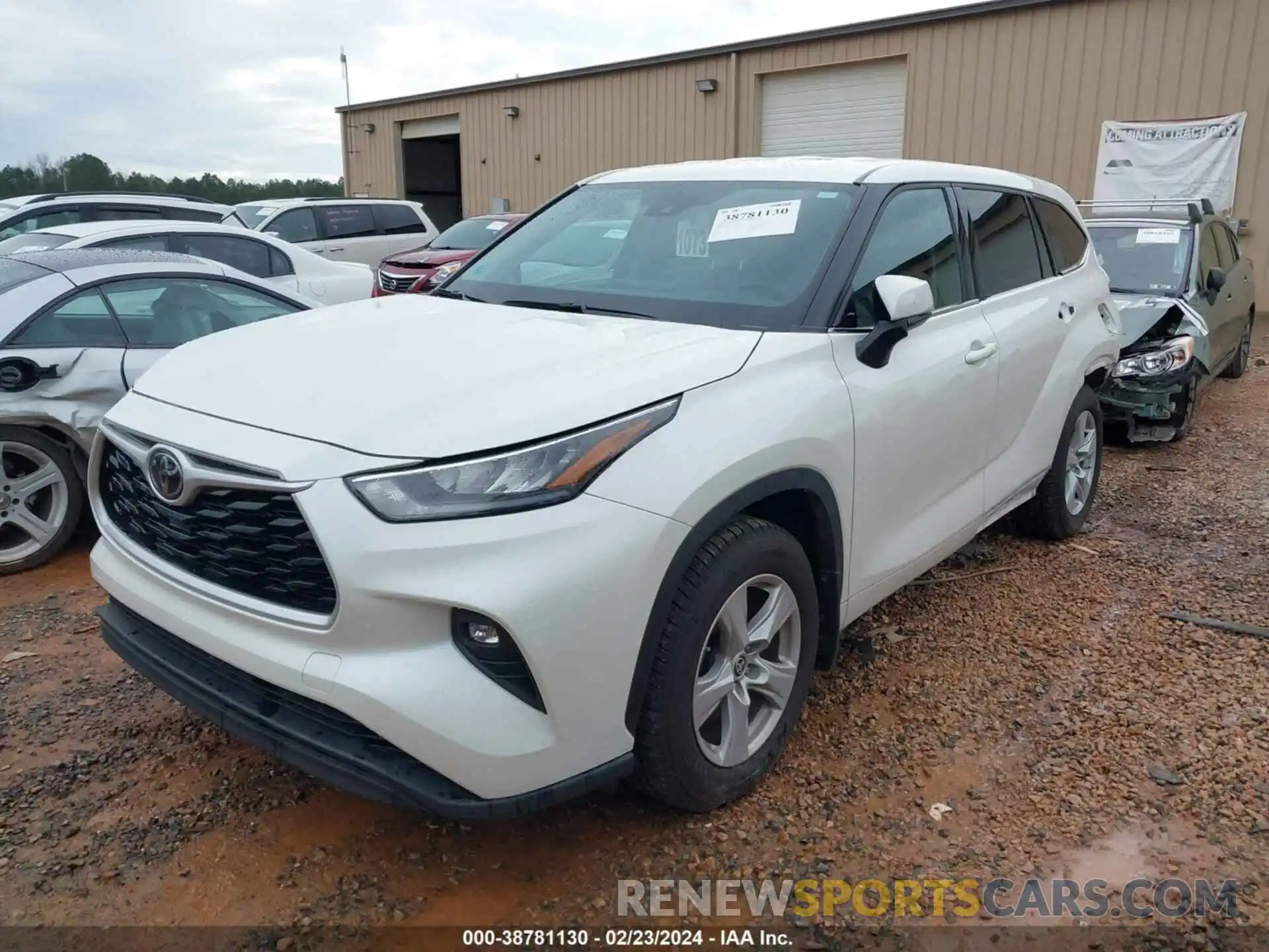 2 Photograph of a damaged car 5TDBZRBH7LS517206 TOYOTA HIGHLANDER 2020