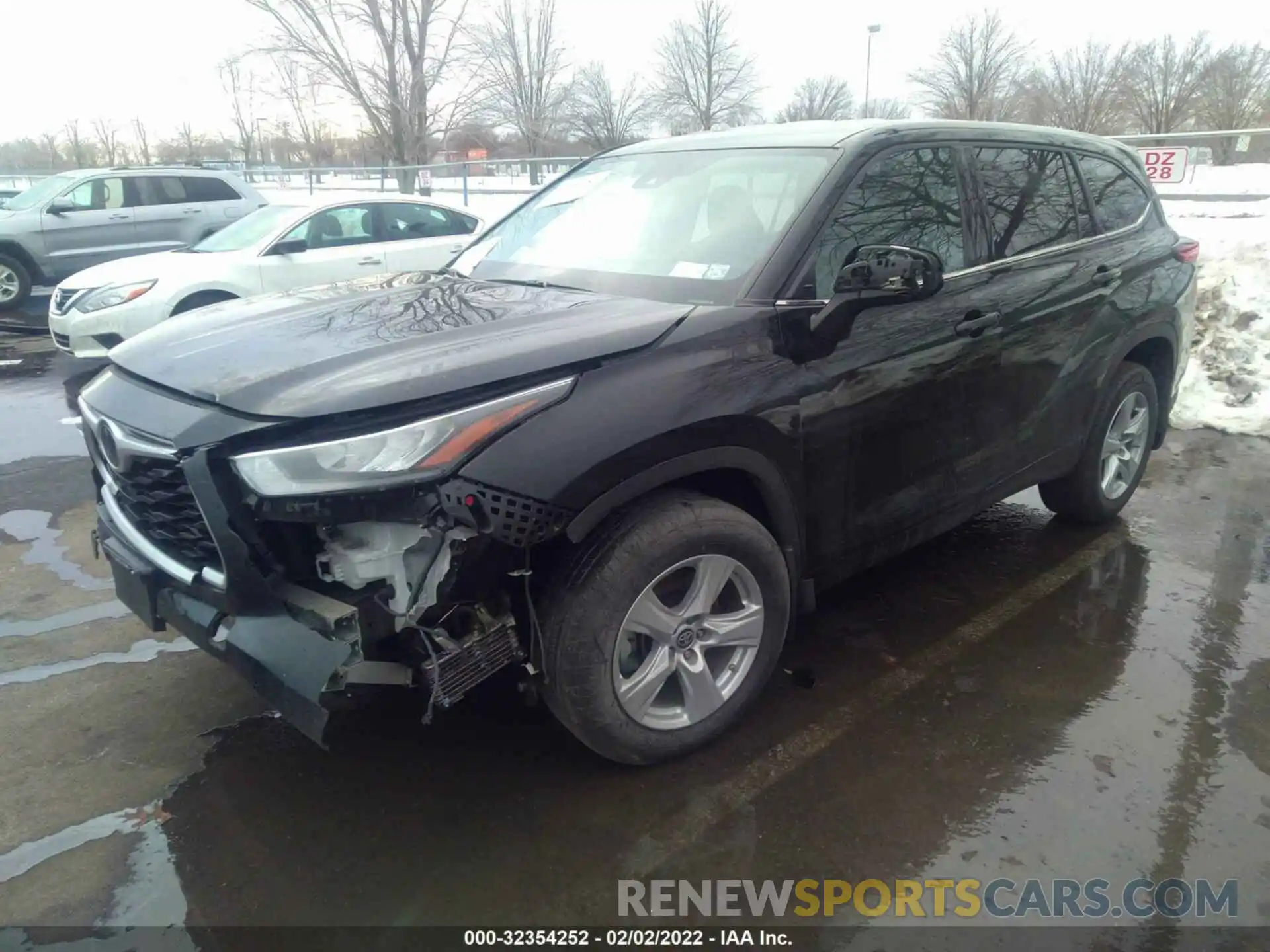 2 Photograph of a damaged car 5TDBZRBH8LS510054 TOYOTA HIGHLANDER 2020