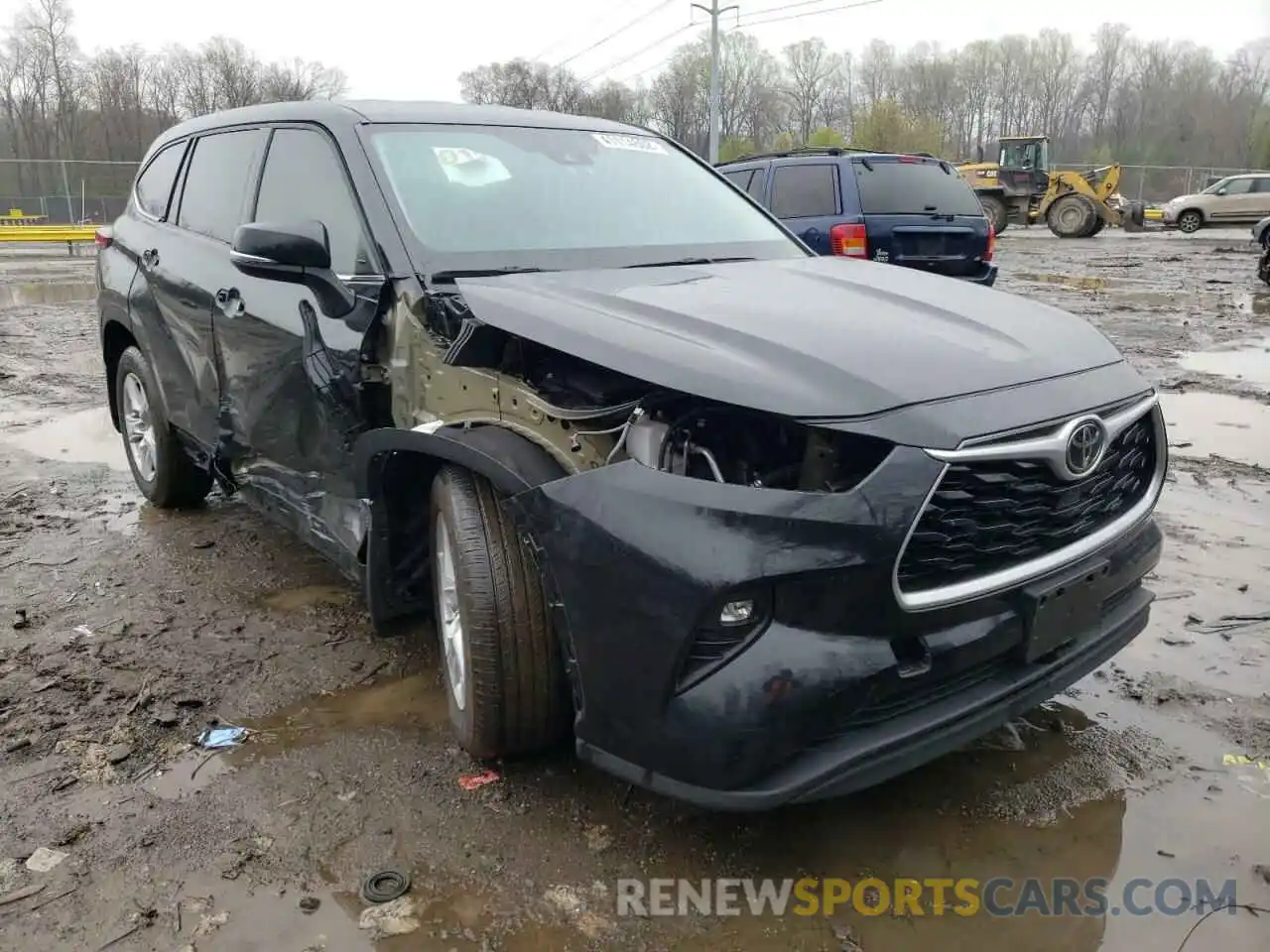 1 Photograph of a damaged car 5TDBZRBH9LS032193 TOYOTA HIGHLANDER 2020