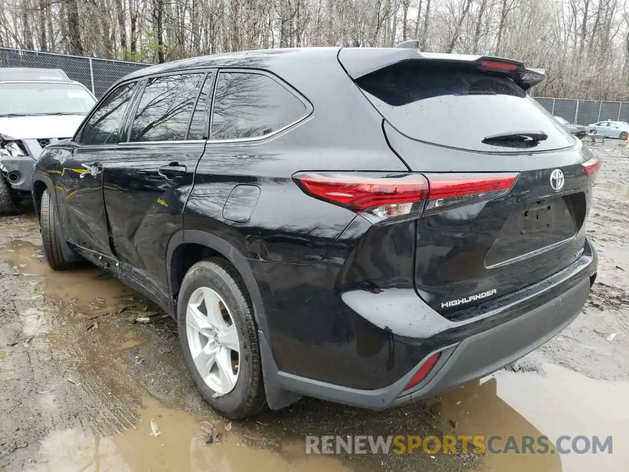 3 Photograph of a damaged car 5TDBZRBH9LS032193 TOYOTA HIGHLANDER 2020