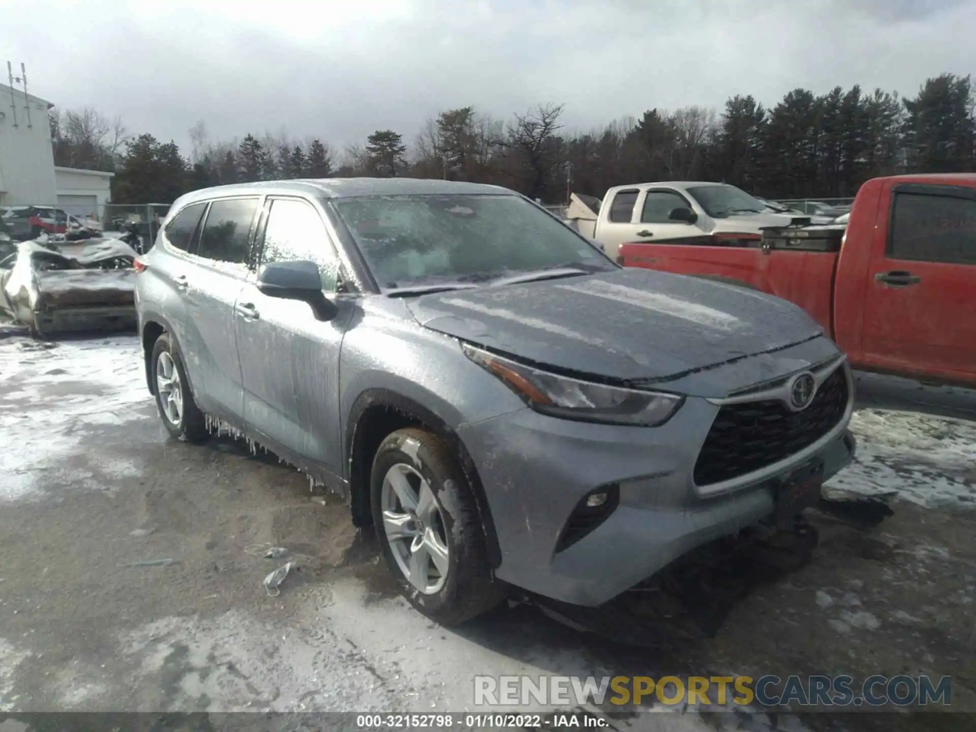 1 Photograph of a damaged car 5TDBZRBH9LS034610 TOYOTA HIGHLANDER 2020