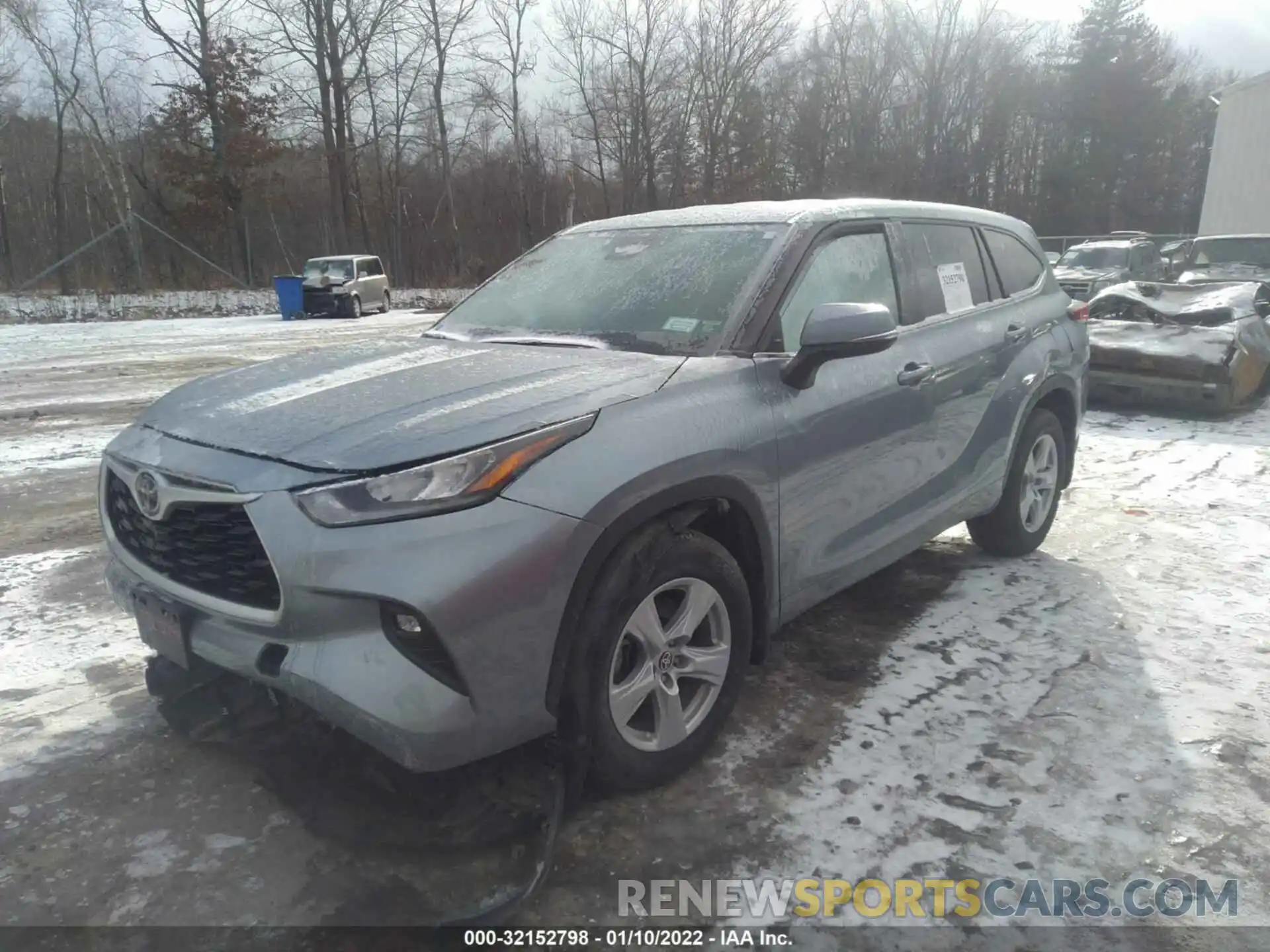 2 Photograph of a damaged car 5TDBZRBH9LS034610 TOYOTA HIGHLANDER 2020