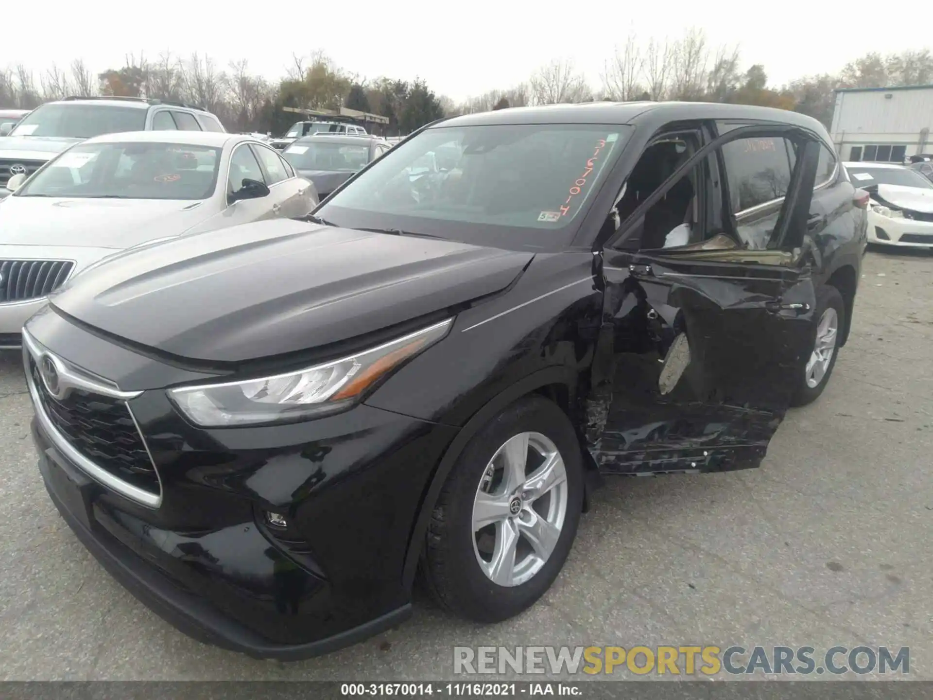 2 Photograph of a damaged car 5TDBZRBHXLS015063 TOYOTA HIGHLANDER 2020